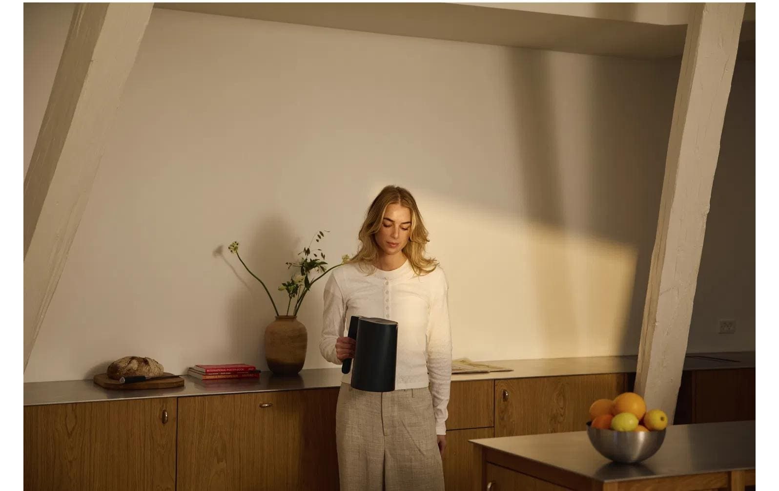 Jacob Jensen Wasserkocher »23 x 16 x 26 cm 1,2 l« 1,2 l 2200 W Wasserkocher mit Touch-Bedienung und Temperaturvorwahl