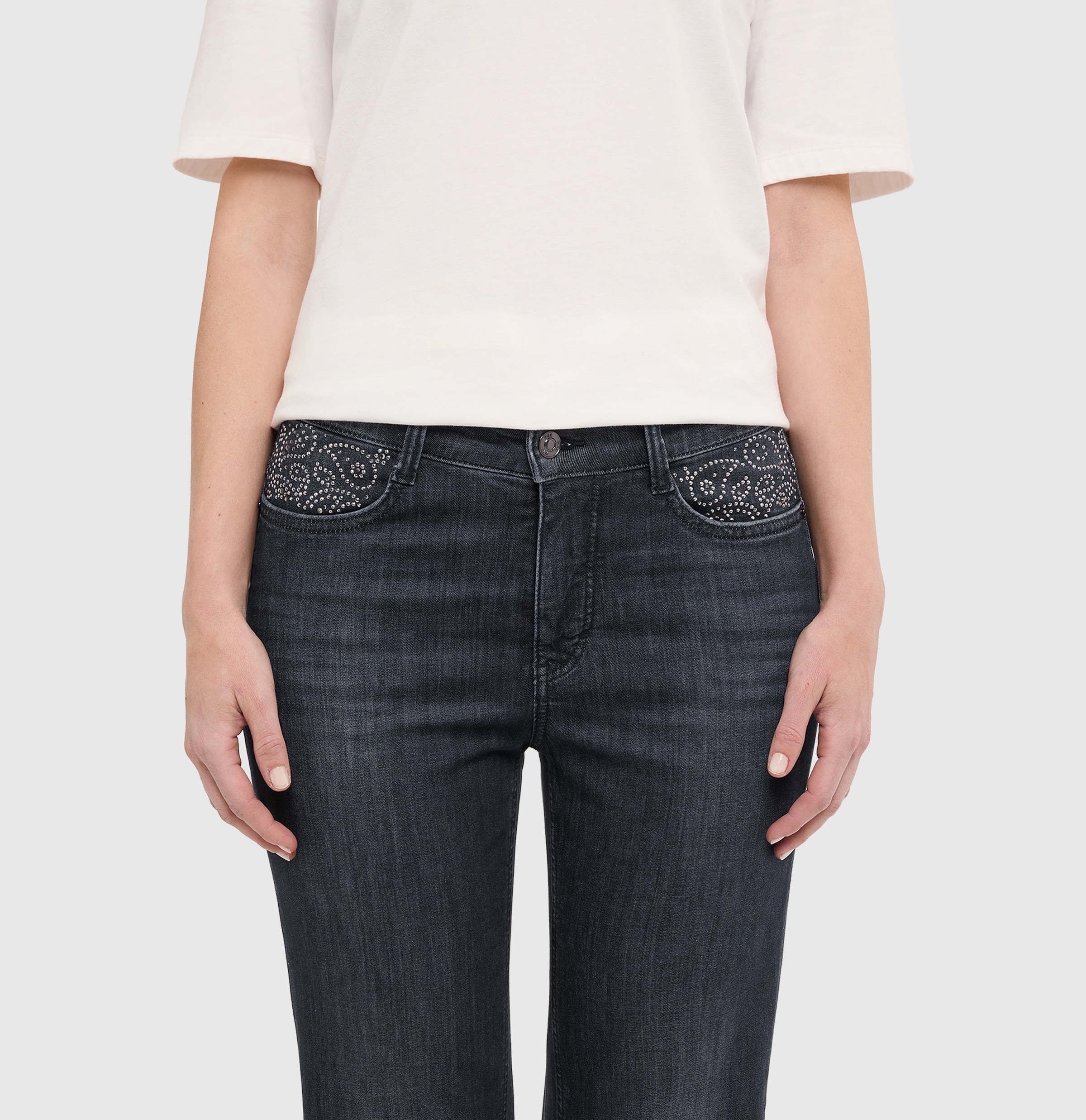 MAC Jeans bootcut Verzierung an den Vordertaschen