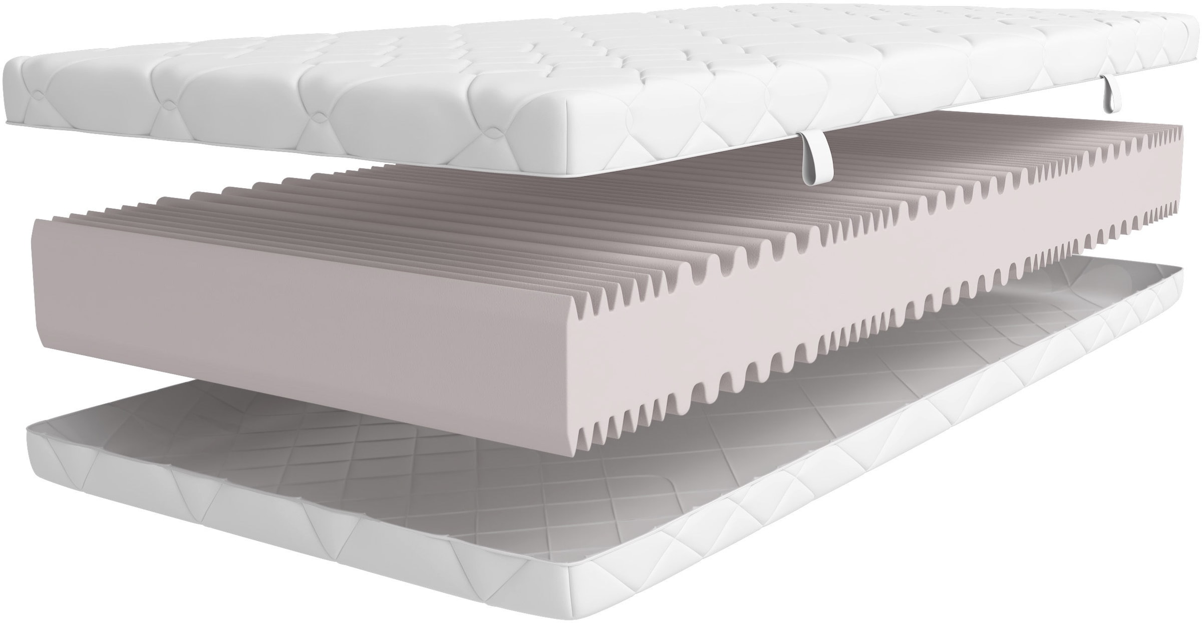 GOODproduct »Luxus 17,  7 Zonen Matratze 90x200 cm, 140x200 cm & weitere Grössen« 17 cm hoch Raumgewicht: 30 kg/m³ 1 pièce, 1 cuis tlg. Matelas réversibles H2 / H3 / H4, ergonomiques, respirants