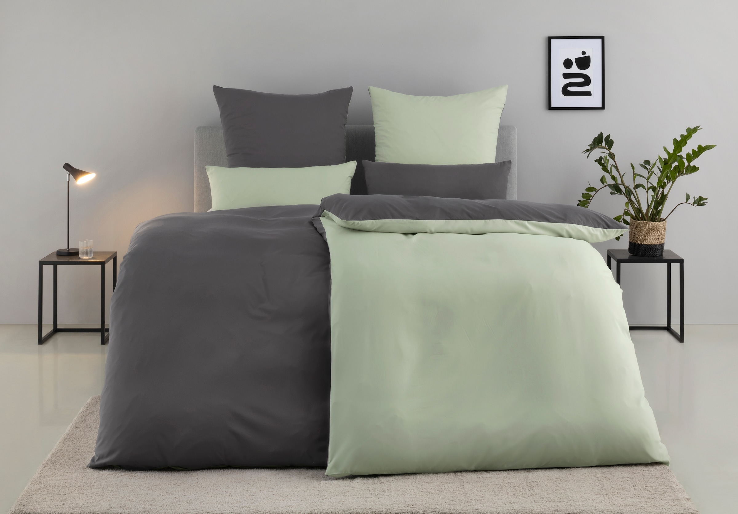 GOODproduct Linge de lit »Desner2« 2 Premium Qualität, sehr weich, uni, ab 135x200 cm