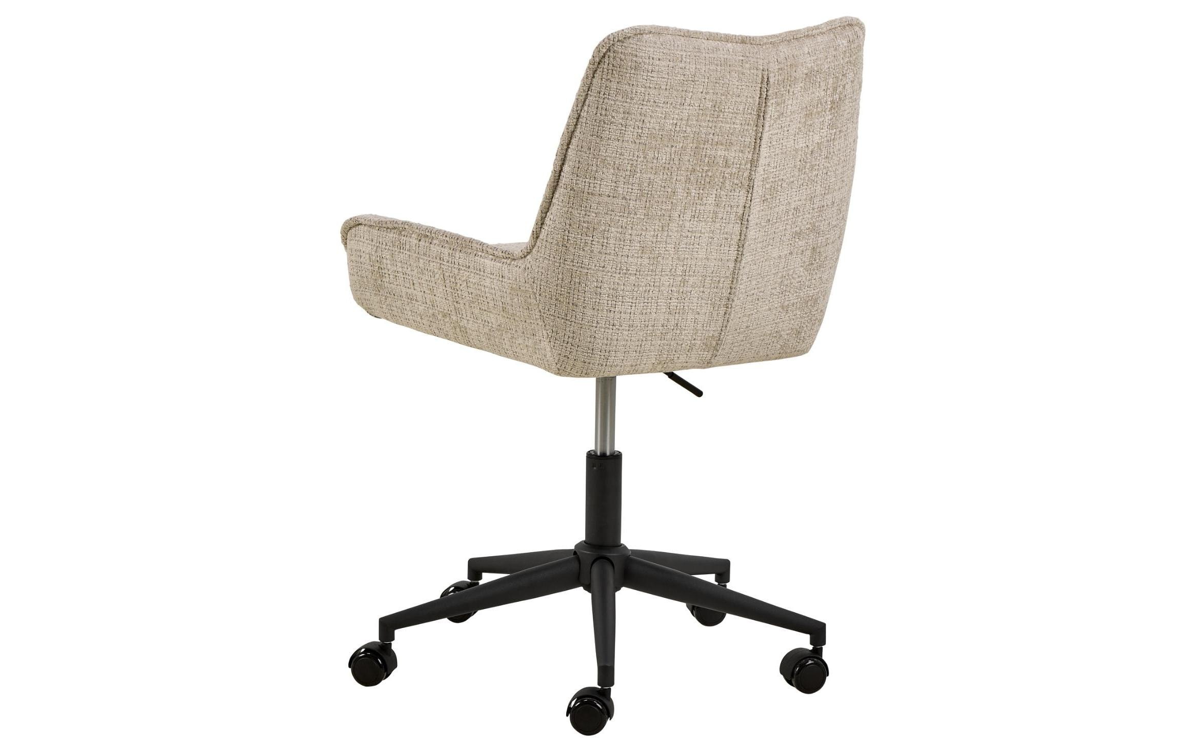 AC Design Schreibtischstuhl »Eddie, Bürostuhl, Computerstuhl, Drehstuhl« () 1 Stk.Bürostuhl, beiger Stoff, geschwungene Form, Drehfunktion, FSC™