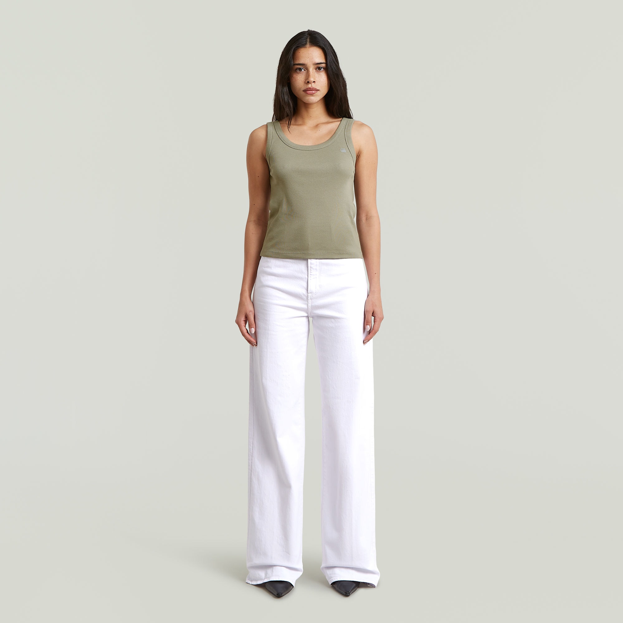 G-STAR Ripptanktop »Slim Rib Tank wmn« aus Baumwolle mit Stretch