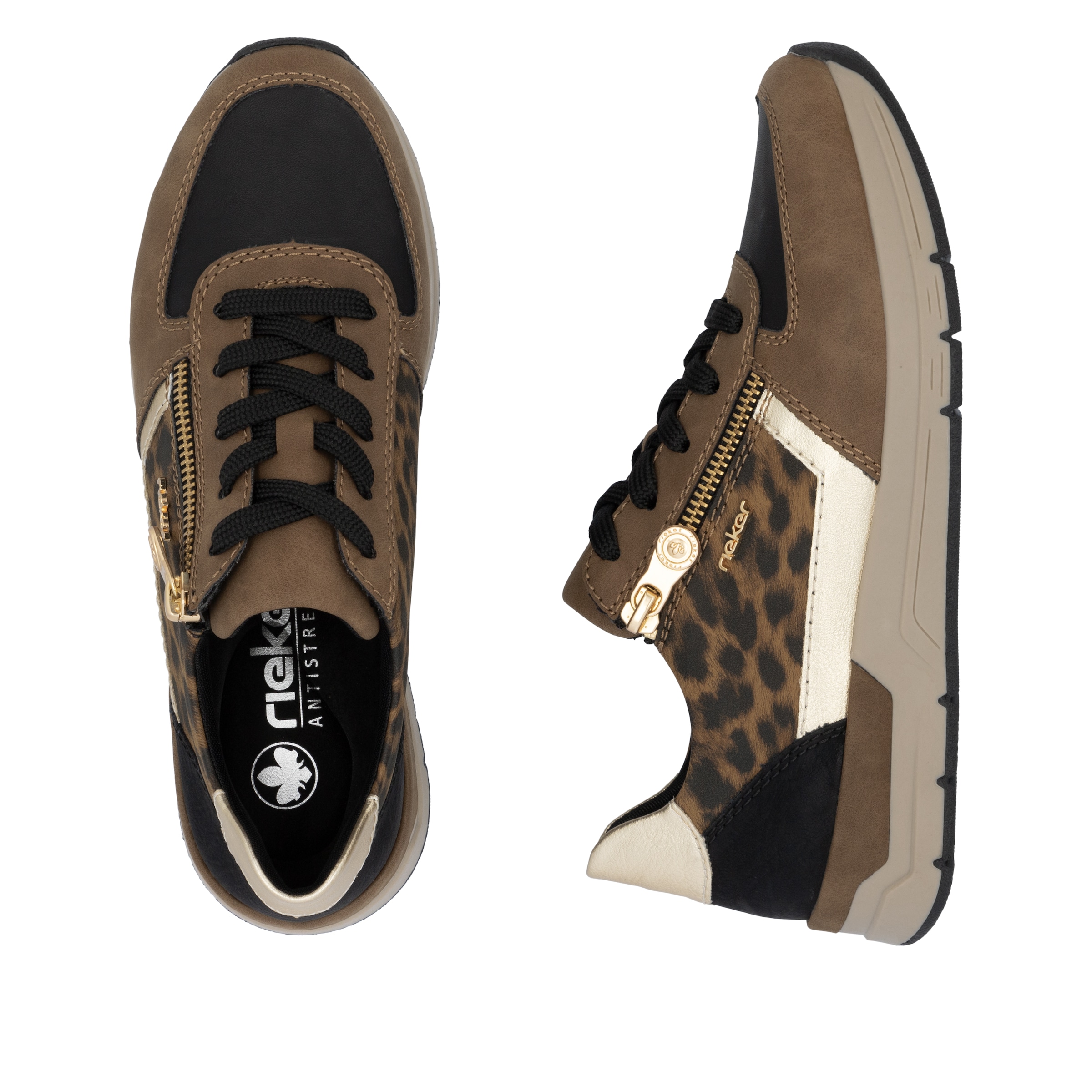 Rieker Sneakers  Freizeitschuh, Schnürschuh, Halbschuh mit modischen Akzenten