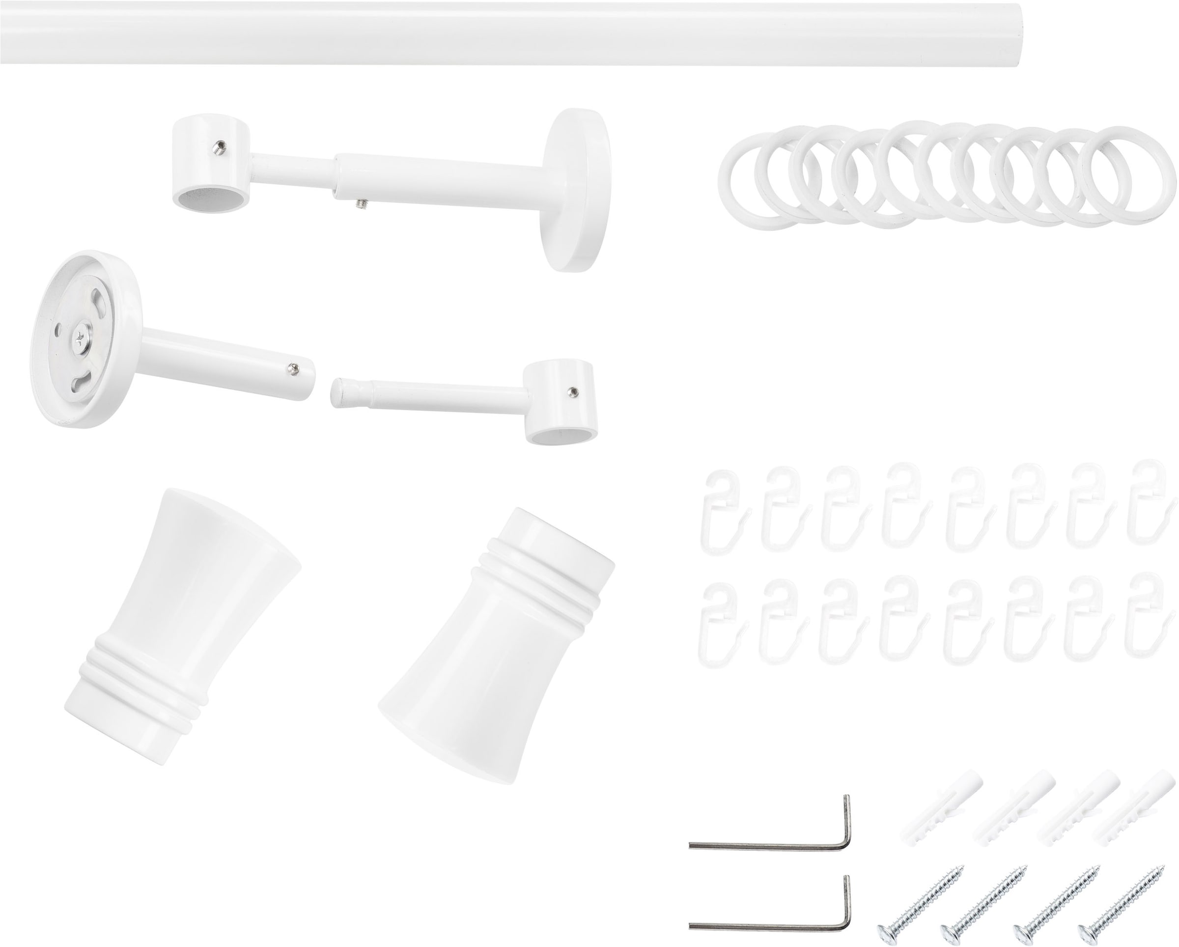 SN DECO GROUP Gardinenstange Ø 19 mm Fixmass;kürzbar