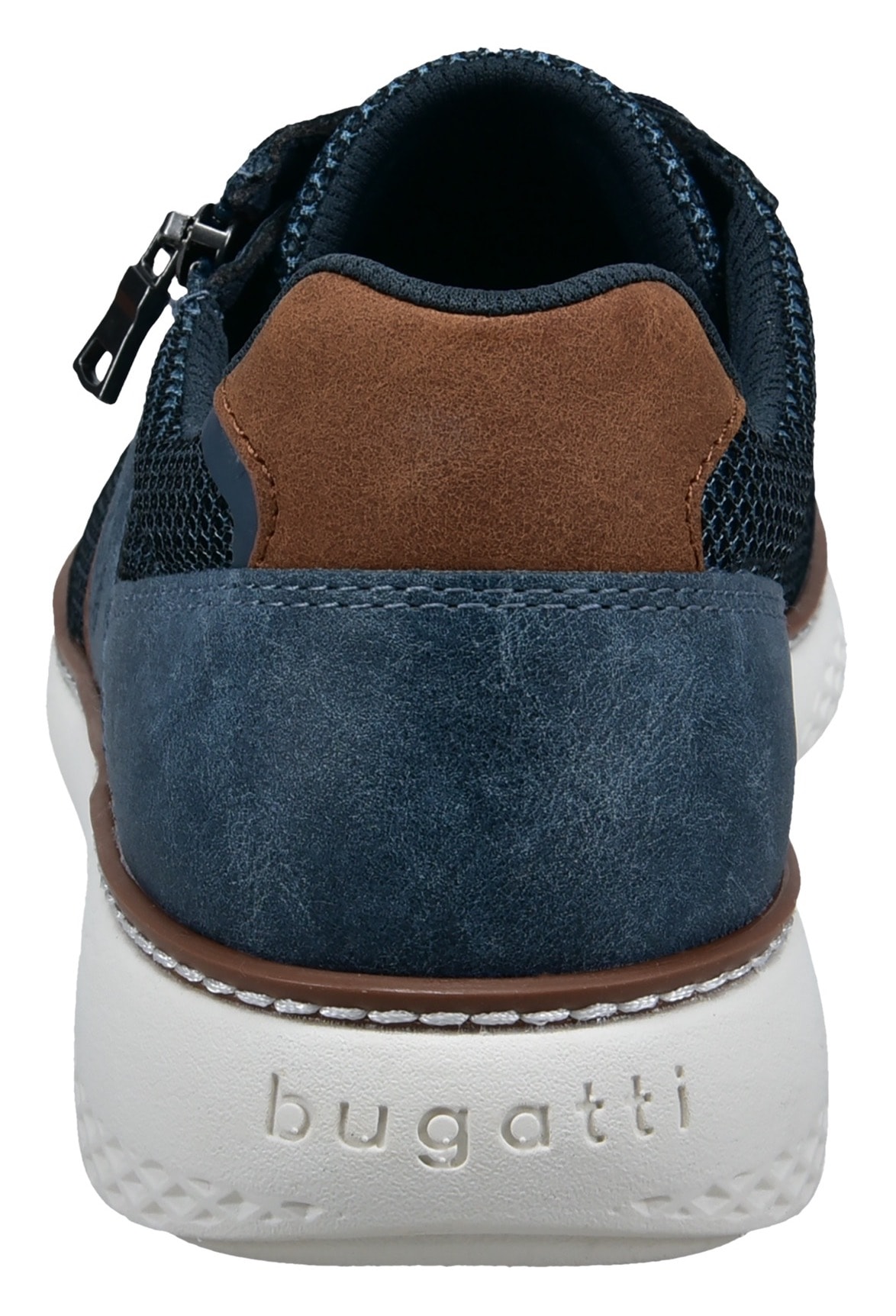 bugatti Schnürschuh  Schnürschuh, Freizeitschuh, Halbschuh mit zusätzlichem Reissverschluss