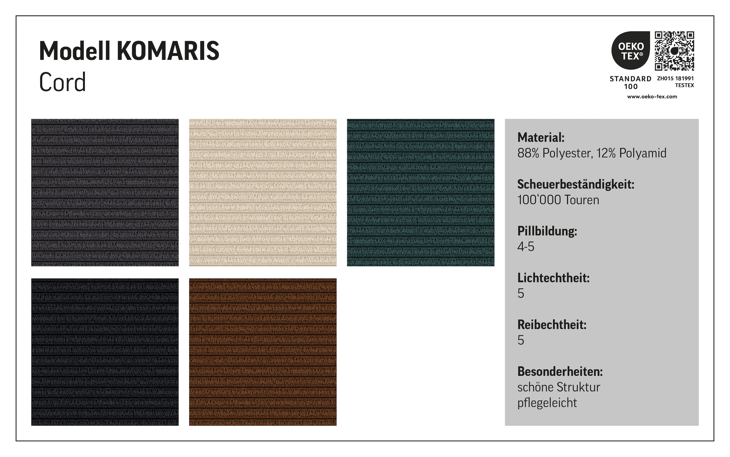 COTTA Tabouret »Komaris, B: 100 cm« individuell zu kombinieren