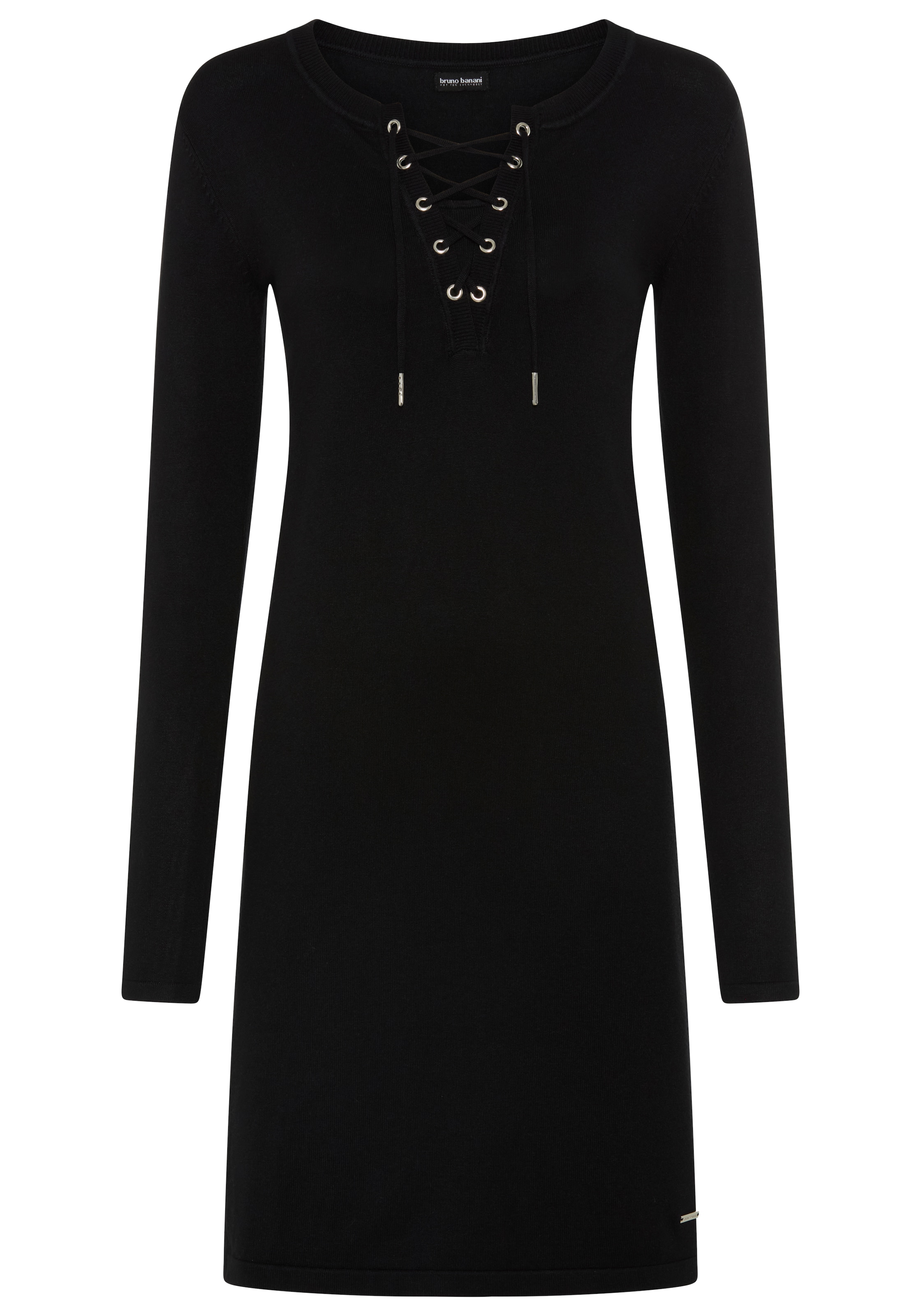 Bruno Banani Robe en tricot coupe cintrée, en mélange de viscose, matière élastique