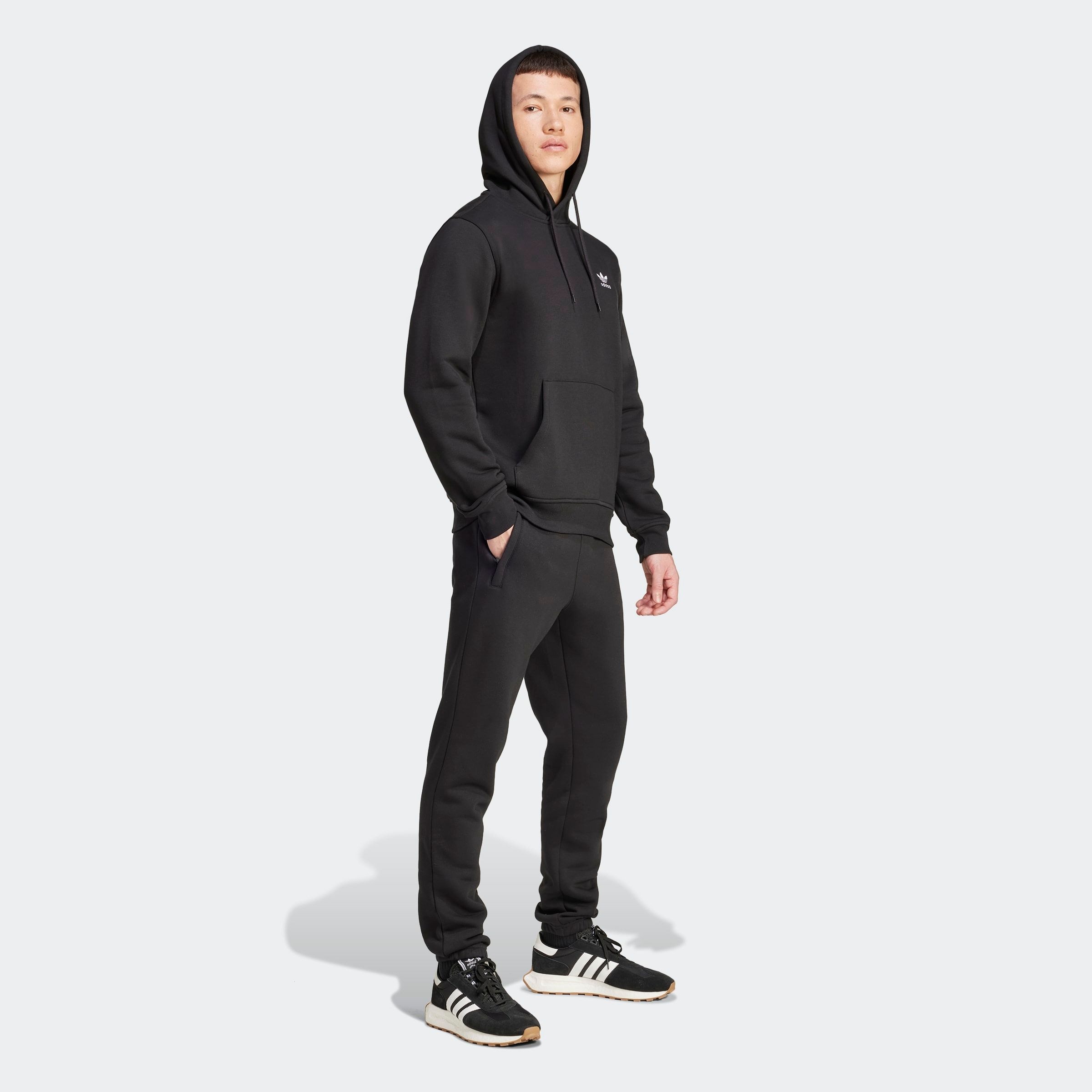 adidas Originals Kapuzensweatshirt »TREFOIL ESSENTIALS HOODIE«, Basic Hoodie, Kapuzenpullover mit Logo
