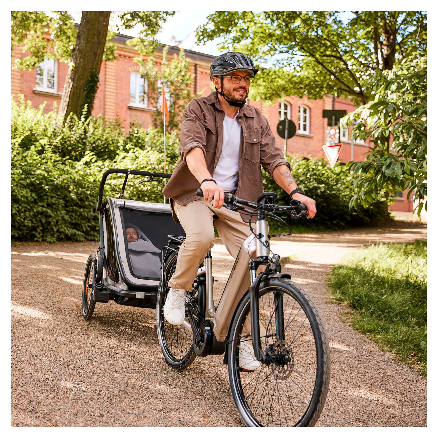Hauck Fahrradkinderanhänger »Bike N Walk Duo« für 2 Kinder, inkl. Deichsel