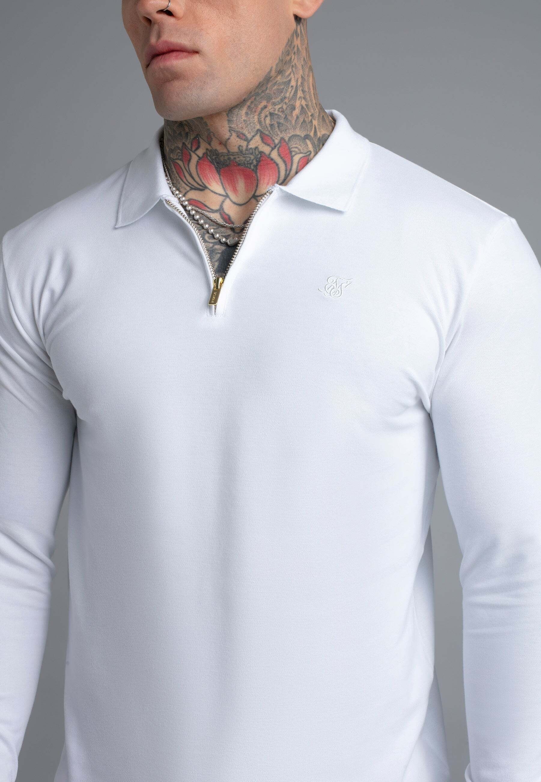 Siksilk Langarm-Poloshirt »Siksilk Langarmpolo Longlseeved Zip«