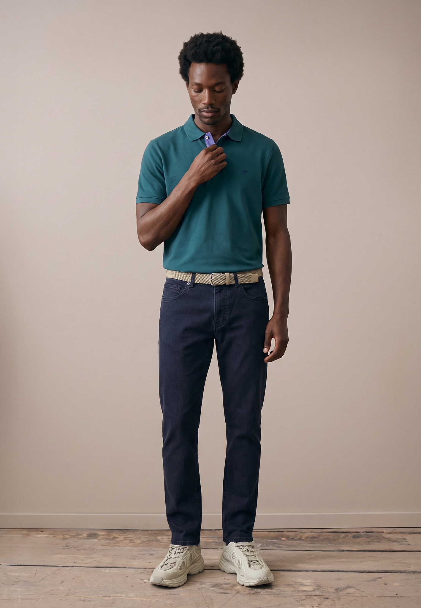 FYNCH-HATTON Polo avec broderie du logo