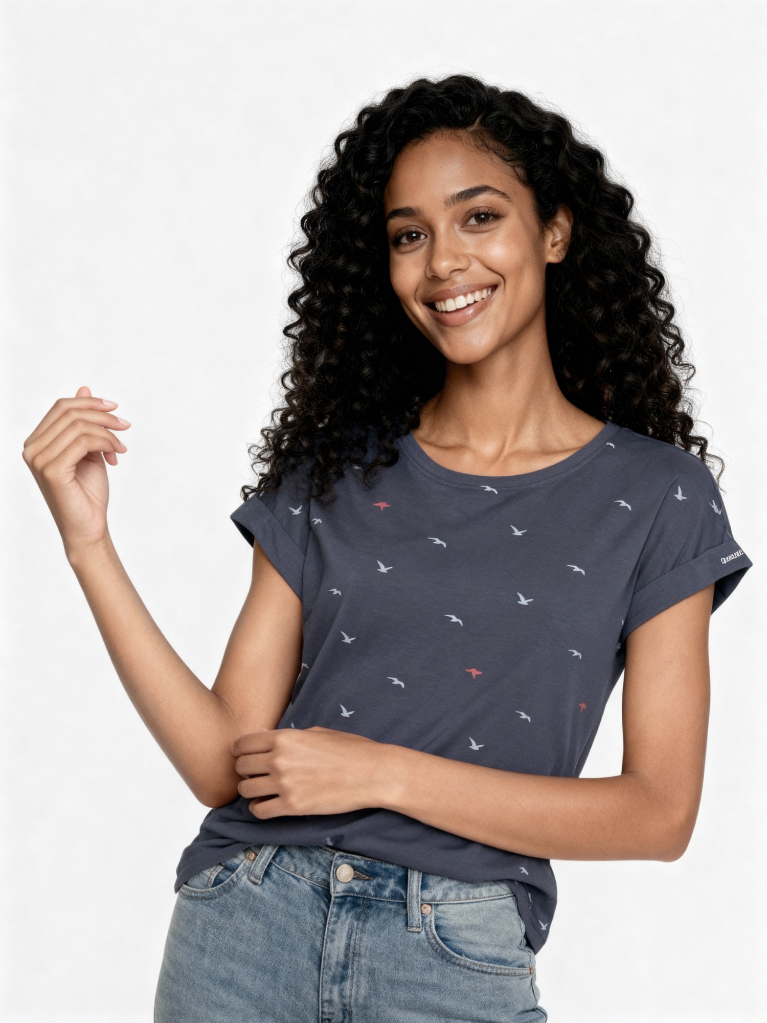 KangaROOS T-shirt imprimé kurzärmelig,  figurumspielend,  mit Print,  mit Rundhalsausschnitt