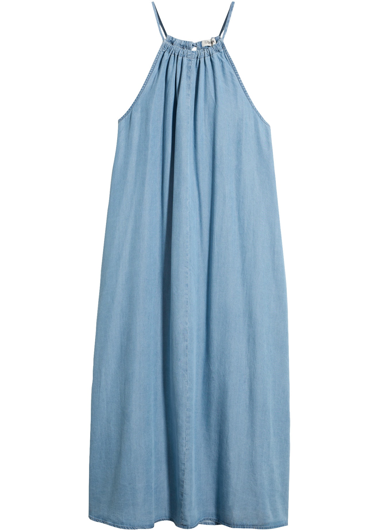bonprix Jeanskleid »Jeanskleid aus fliessendem Lyocell« für lässigen Look, aus Lyocell (TENCEL™), in A-Linie