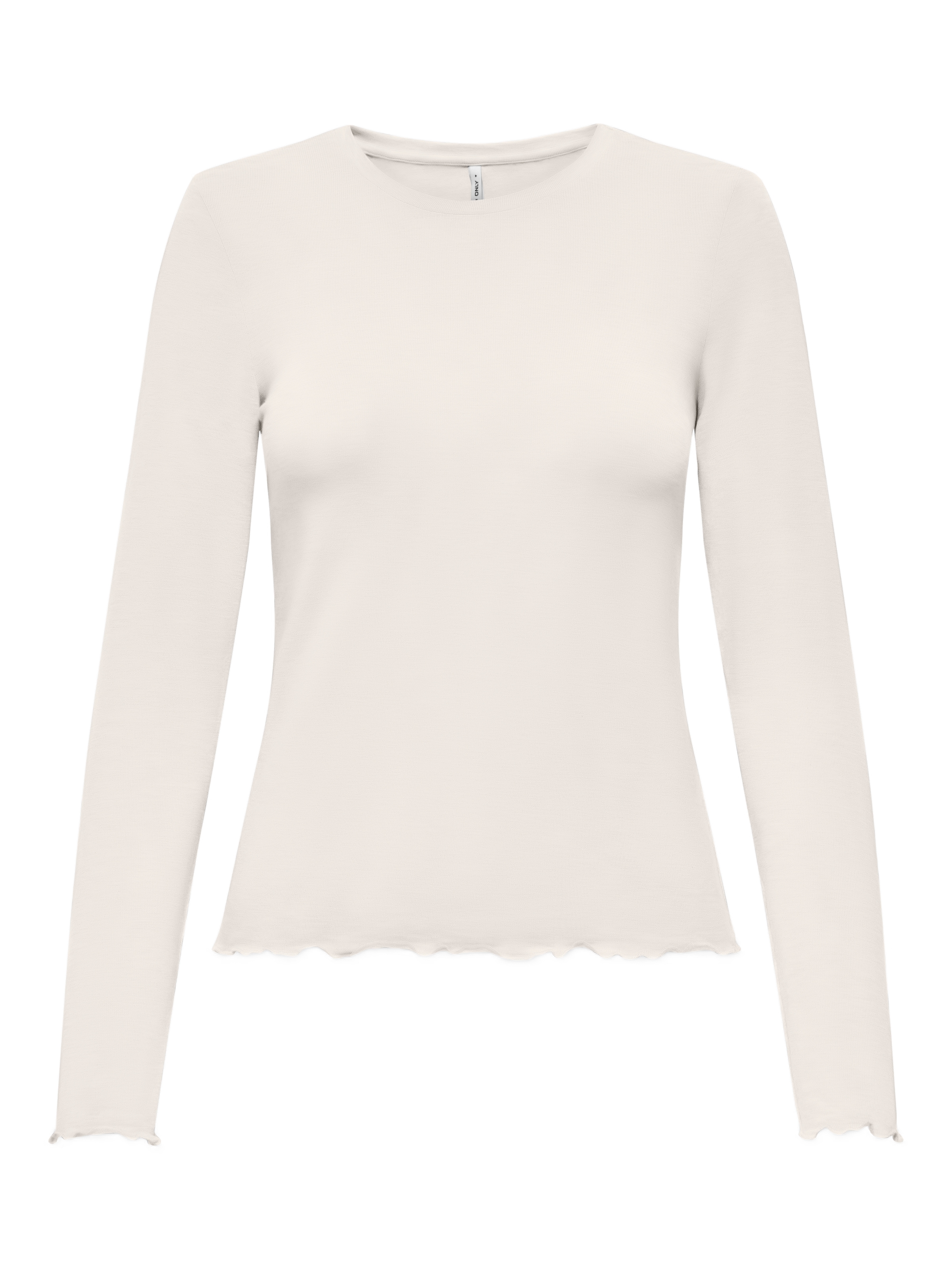 ONLY T-shirt à manches longues »ONLVIRRO O NECK L/S TOP BOX JRS« mélange de matériaux, coupe régulière