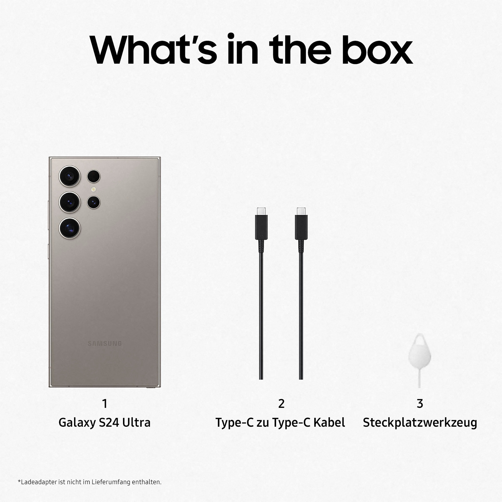 Samsung Smartphone »Galaxy S24 Ultra 256GB« Titanium Gray AI-Funktionen