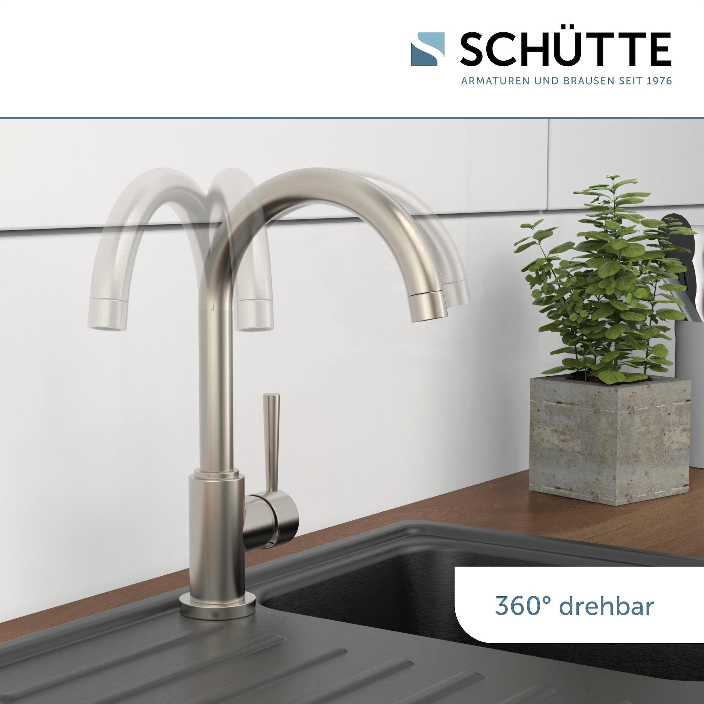 Schütte Robinet d'évier »CORNWALL« energiesparender Cold-Start, 360° schwenkbare Mischbatterie, Hochdruck