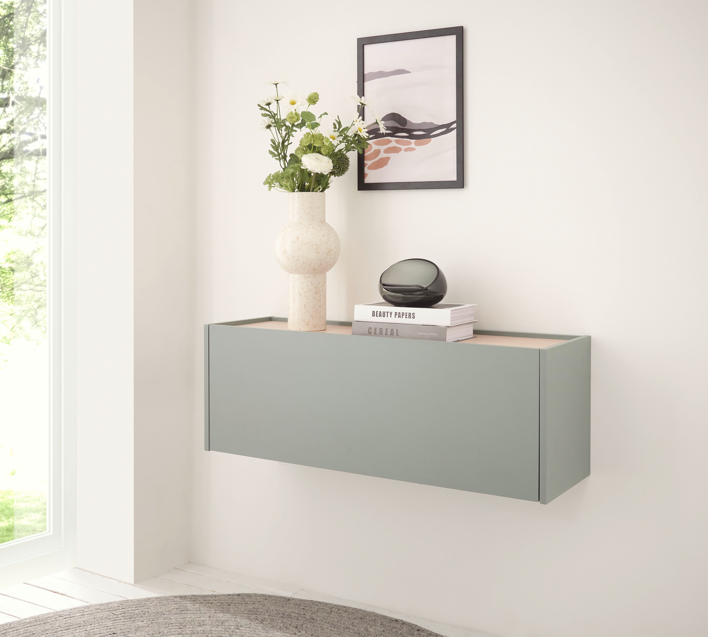 Home affaire Mehrzweckschrank »GiRON/CiTY, Wandgarderobe in vier Farben, Wandschrank« zeitloses Design, Breite 100 cm, grosses Fach