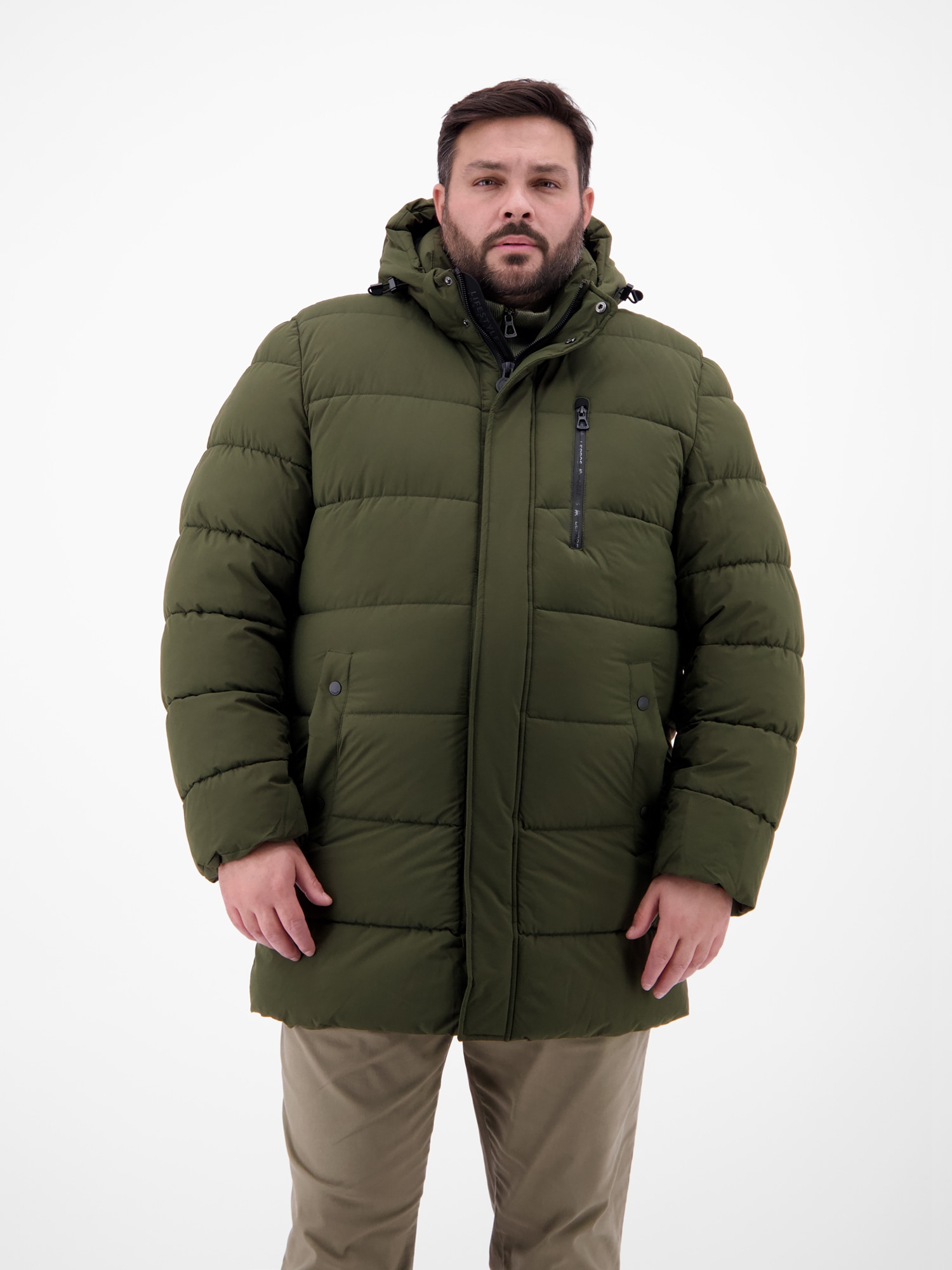 LERROS Veste d'hiver »Herren Steppjacke in Grossen Grössen« avec capuche