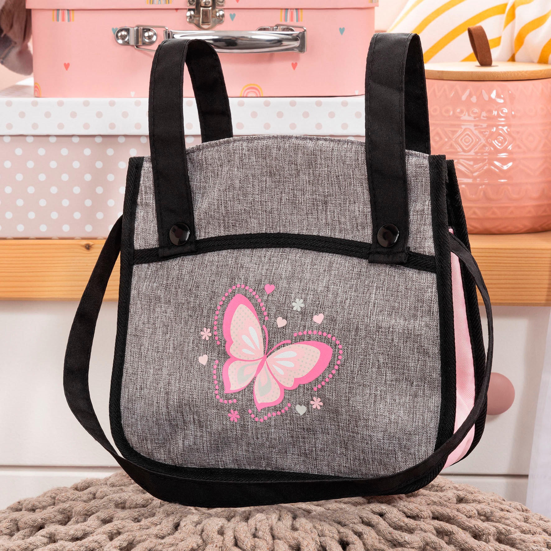 Bayer Puppen-Zwillingsbuggy »Xeo Twin« mit Wickeltasche