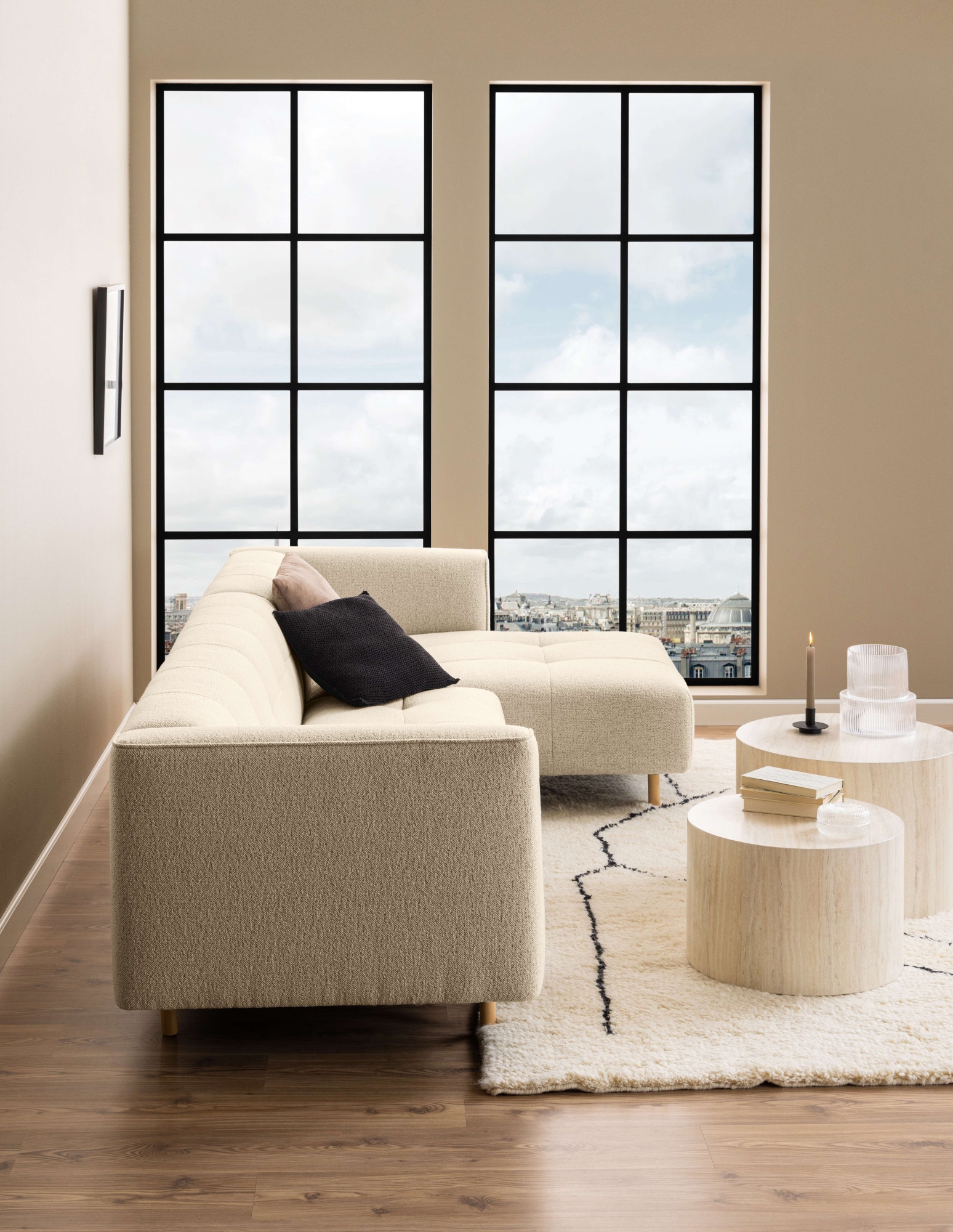ACTONA GROUP Table basse »Dice 2er Set - Steinoptik, modern & stilvoll, skandinavisches Design« Table basse, table d’appoint,  Choix OTTO, table d'appoint facile d'entretien, polyvalente, robuste