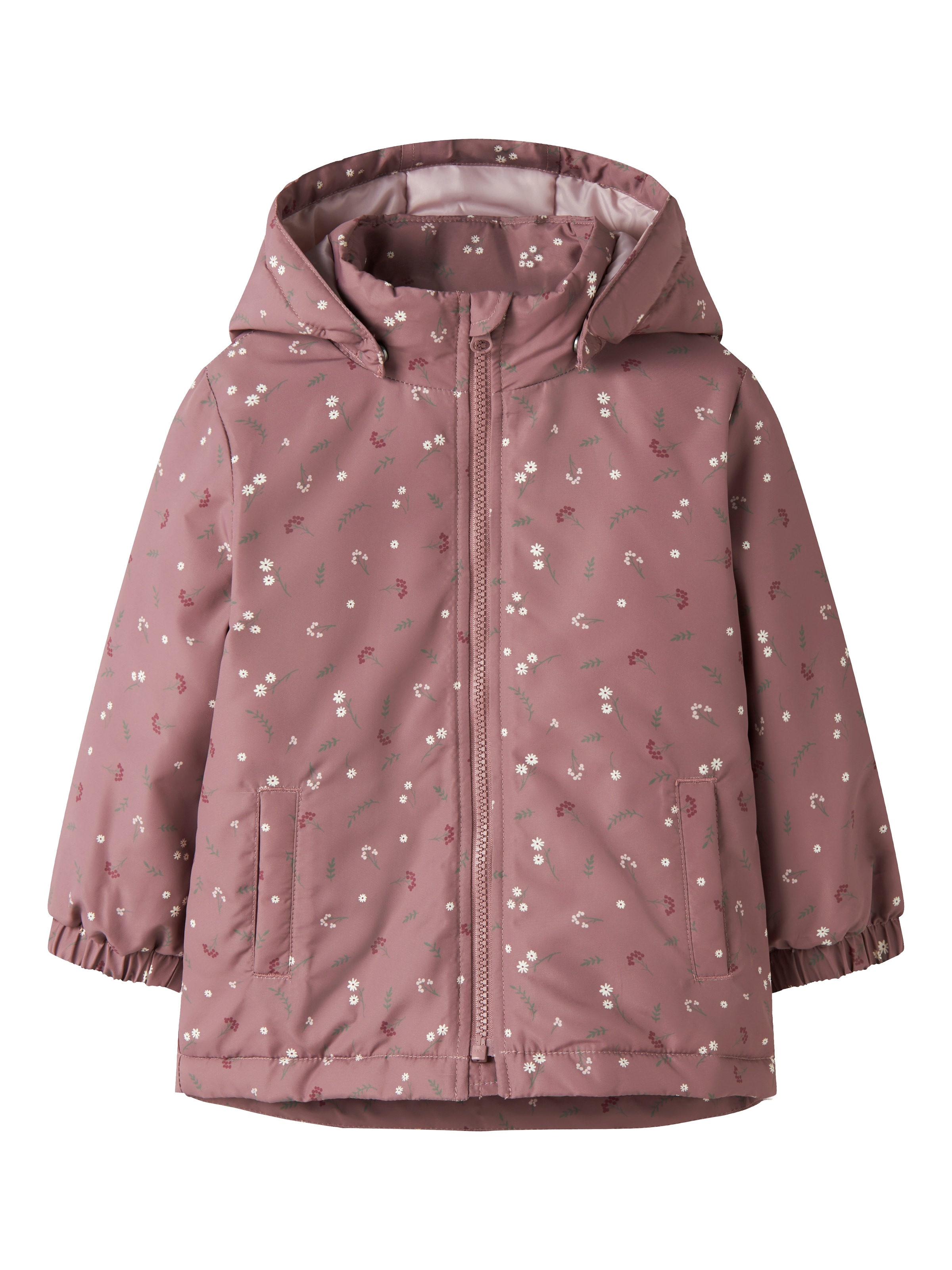 Name It Veste d'extérieur »NMFMAXI JACKET PA AOP NOOS« avec capuche Fibre synthétique, déperlant, détail réfléchissant