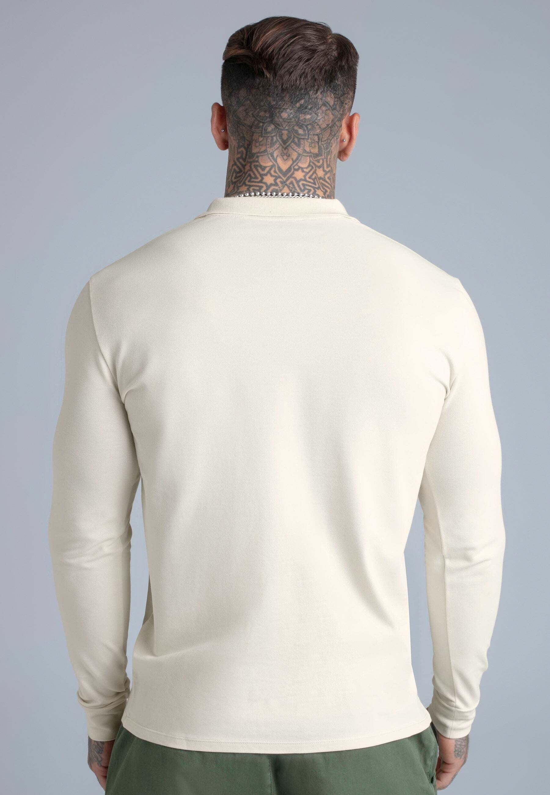 Siksilk Polo à manches longues »Siksilk Langarmpolo Longsleeved Button«