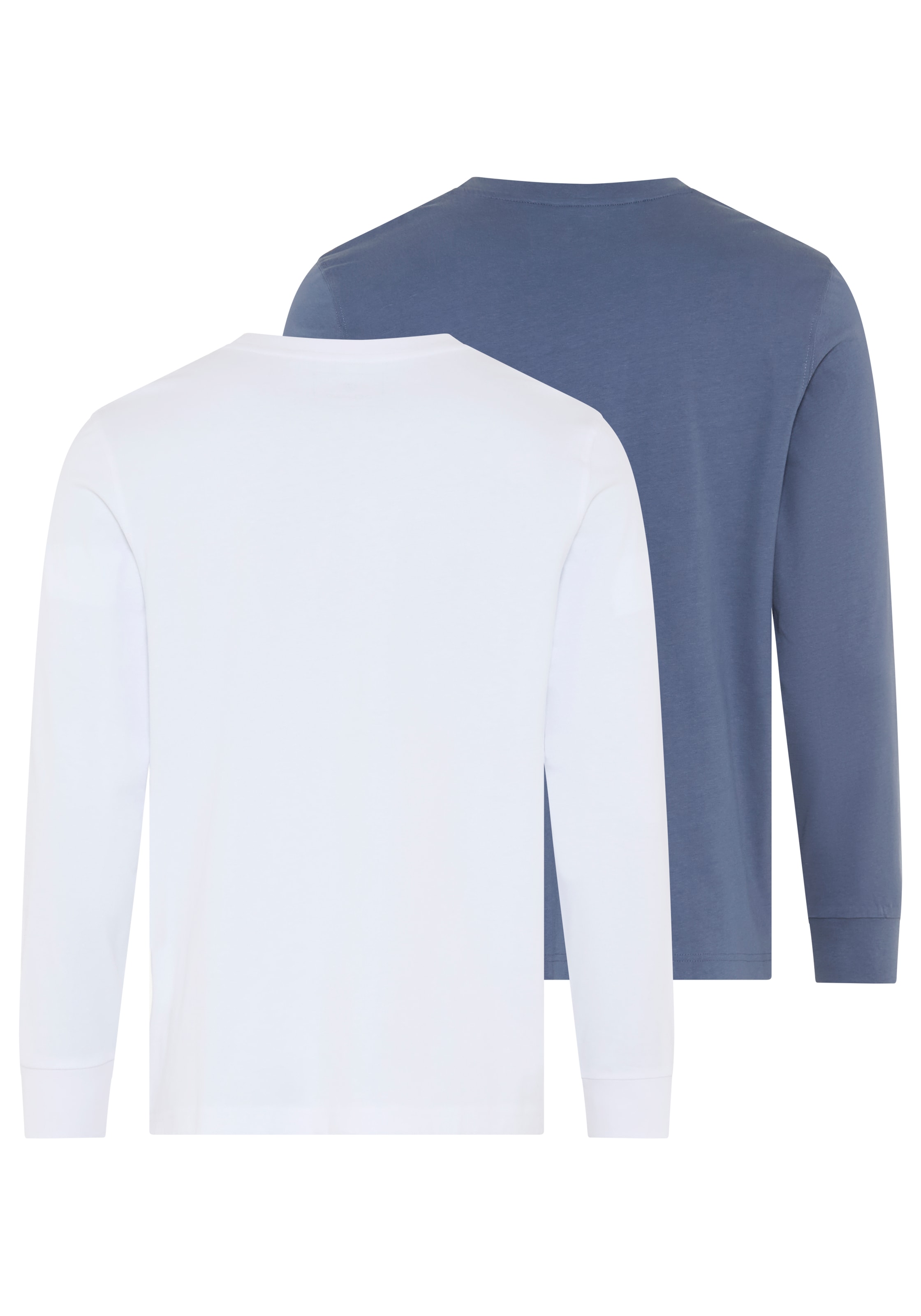 DELMAO Rundhalsshirt »Neue Kollektion« casual Stil, langarm, schmale Passform, mit Print