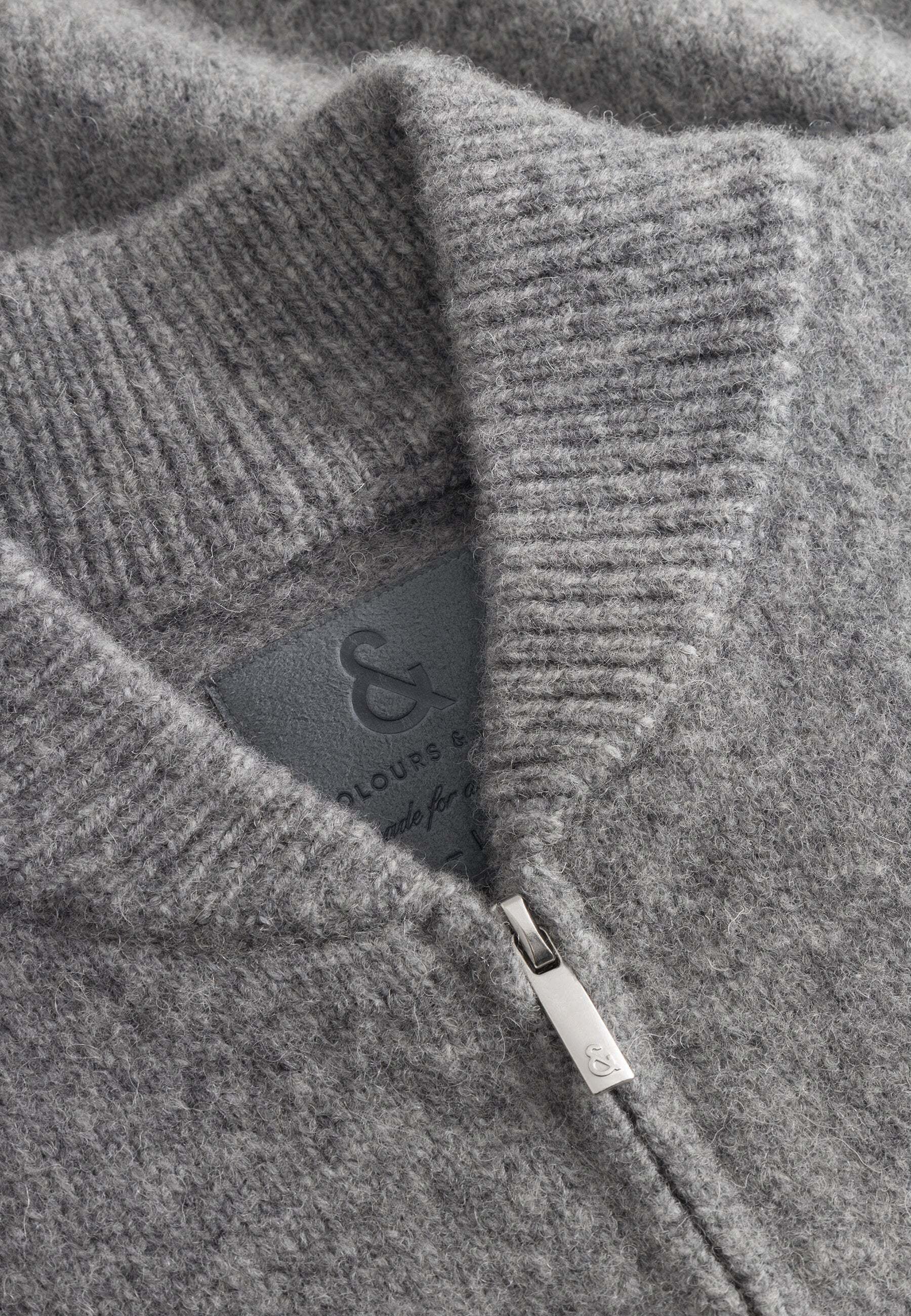 colours & sons Strickpullover »colours & sons Strickjacke Bomberjacket«