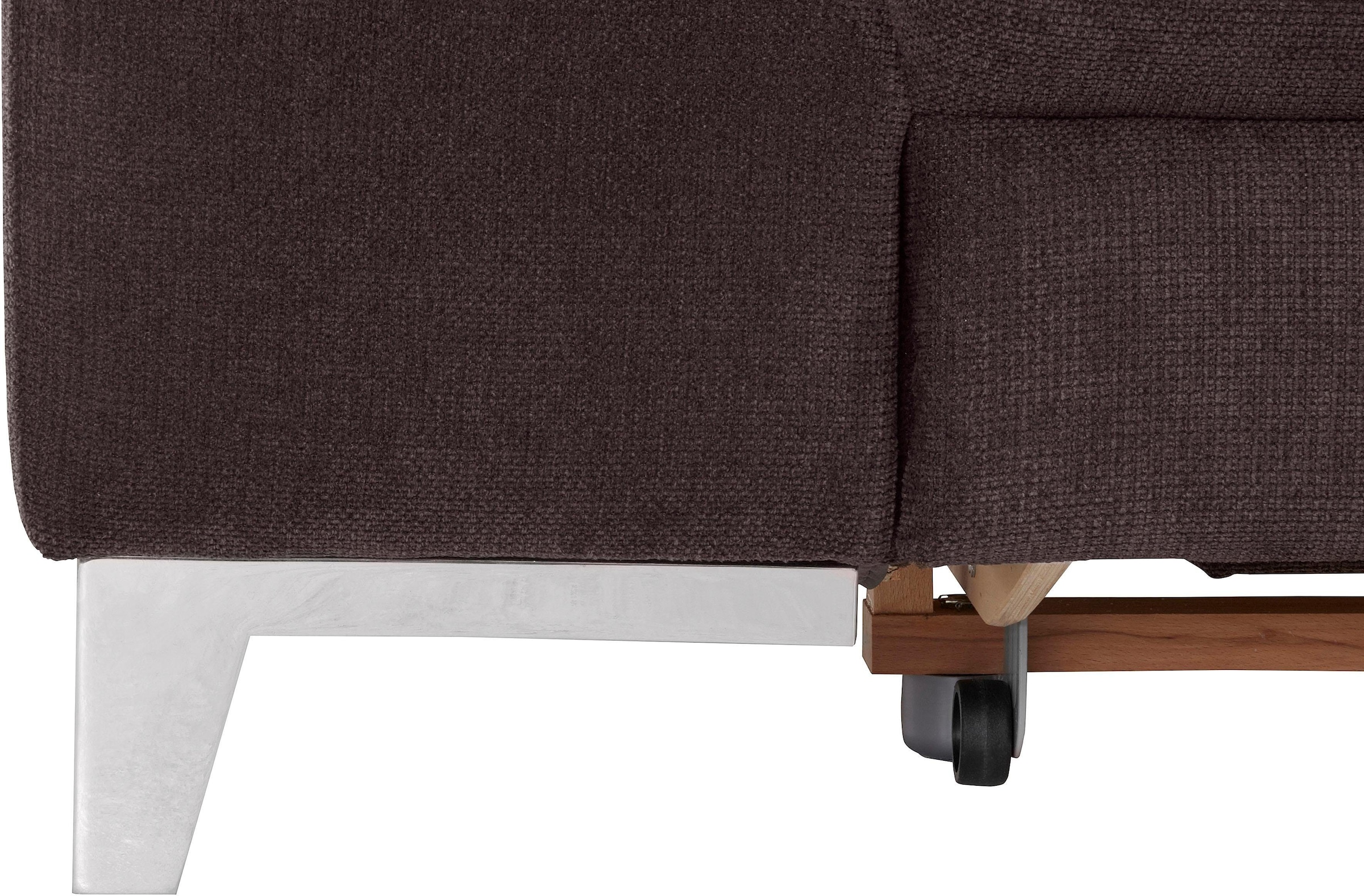 COTTA Ensemble rembourré »Teresa L-Form« Set,  Set bestehend aus: Ecksofa mit Kopfteilverstellung & Hocker