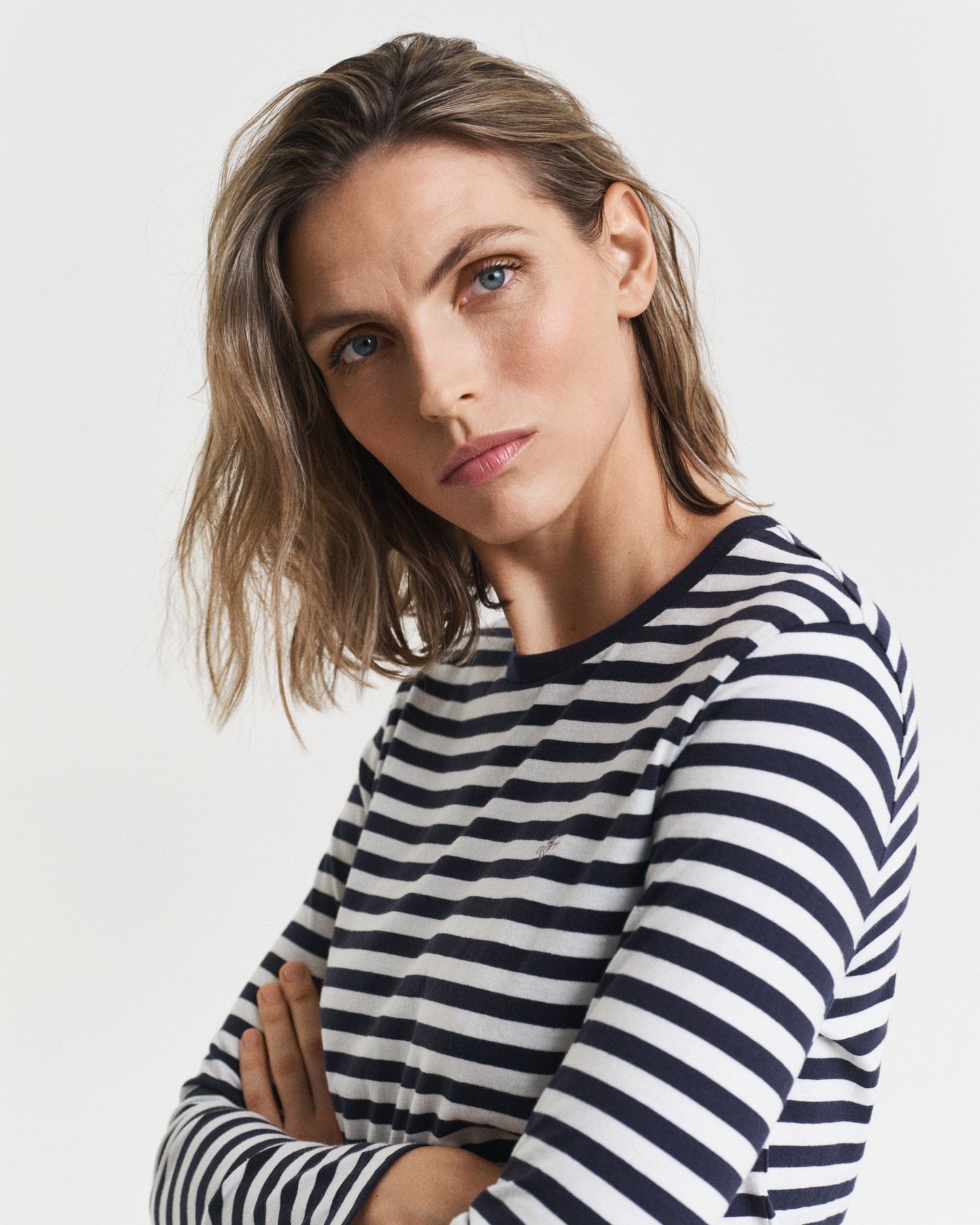 Gant T-shirt à manches longues »REGULAR STRIPED SHIELD« Regular fit mit Rundhalsausschnitt