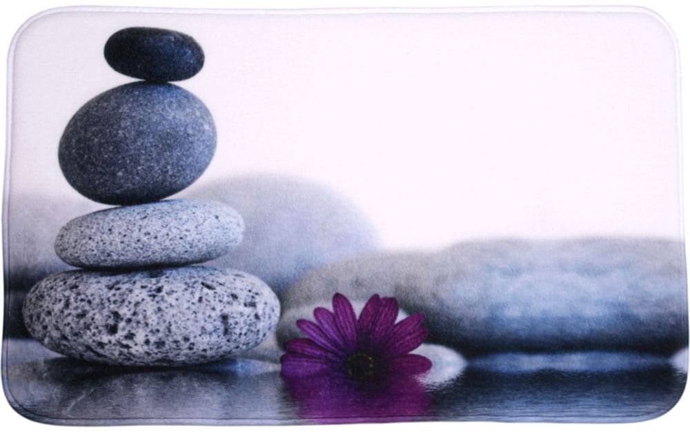 Sanilo Set d'accessoires de salle de bain »Energy Stones« WC-Sitz, Badteppich, Stöpsel, Seifenspender und WC-Bürste