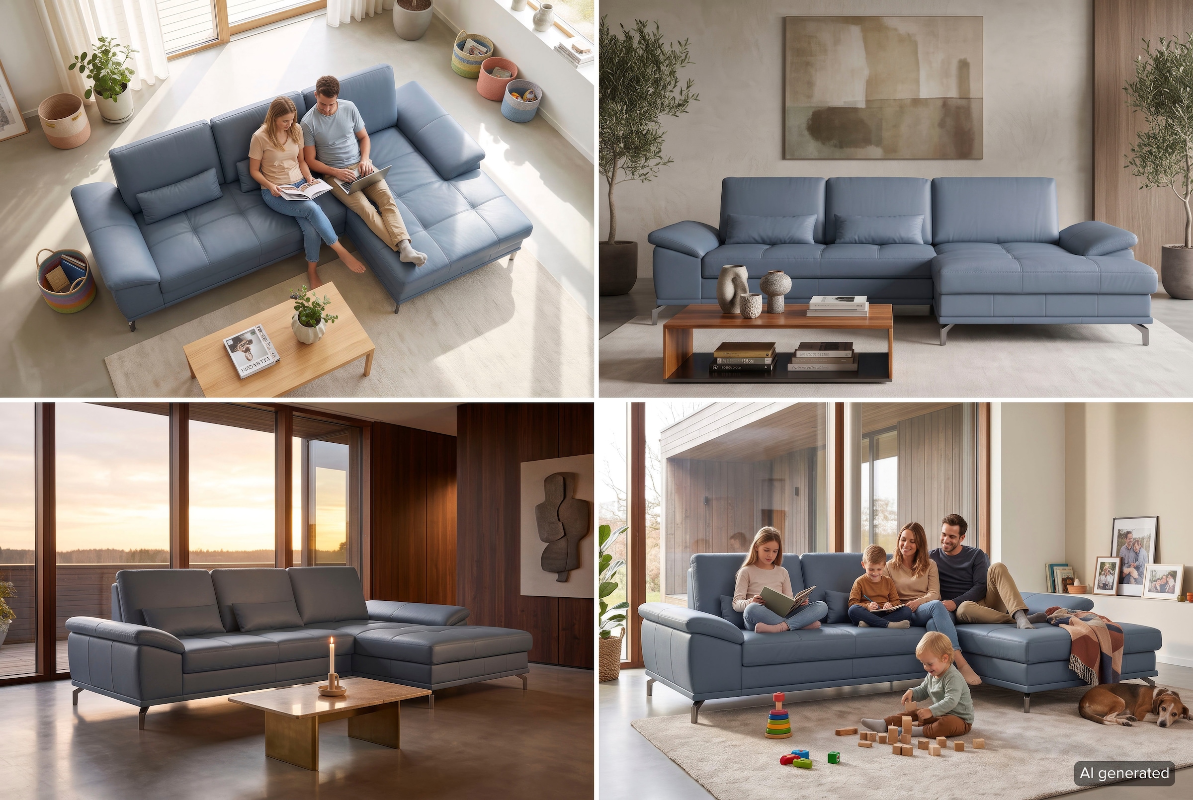 GOODproduct Ecksofa »Costello L-Form, B: 301cm, Sitztiefen & Armteilverstellung, Federkern« 3 Nierenkissen, optional Schlaffunktion & Bettkasten