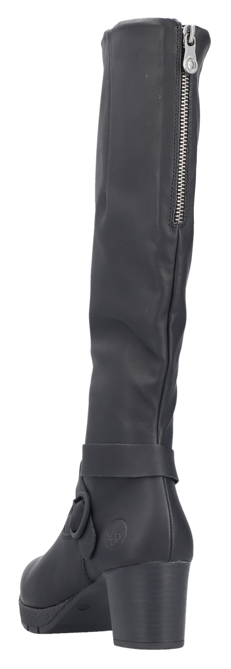Rieker Bottes  bottes hautes, talon bloc, fermeture éclair arrière - forme étroite