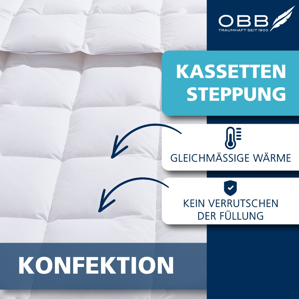 OBB Federkissen »Emilias« Füllung: 70% Federn, 30% Daunen 1 Stk. tlg. Bettwaren hergestellt im Schwarzwald, allergikerfreundlich