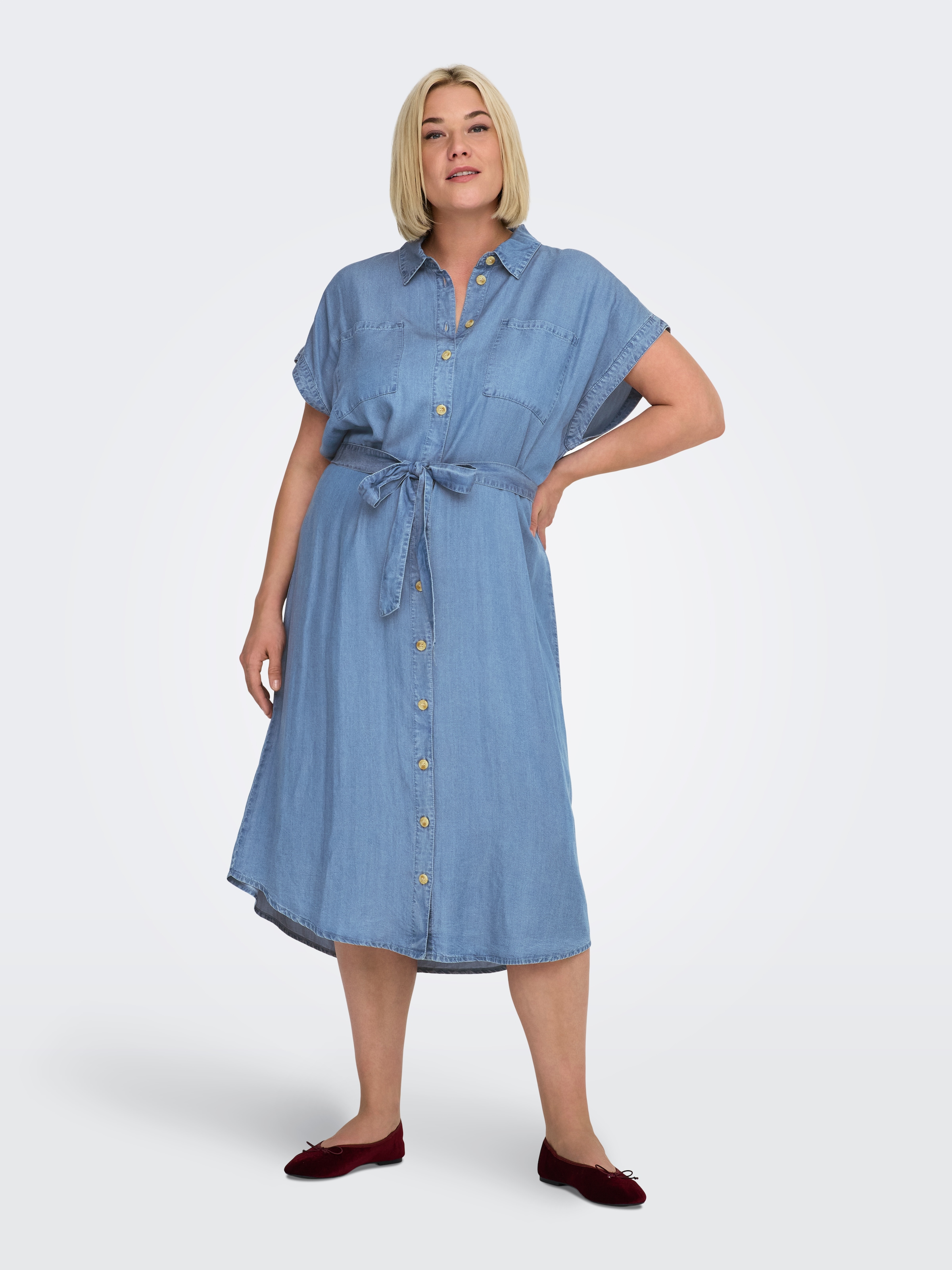 ONLY CARMAKOMA Jeanskleid »CARPEMA HANNOVER SS DNM SH DRESS NOOS«