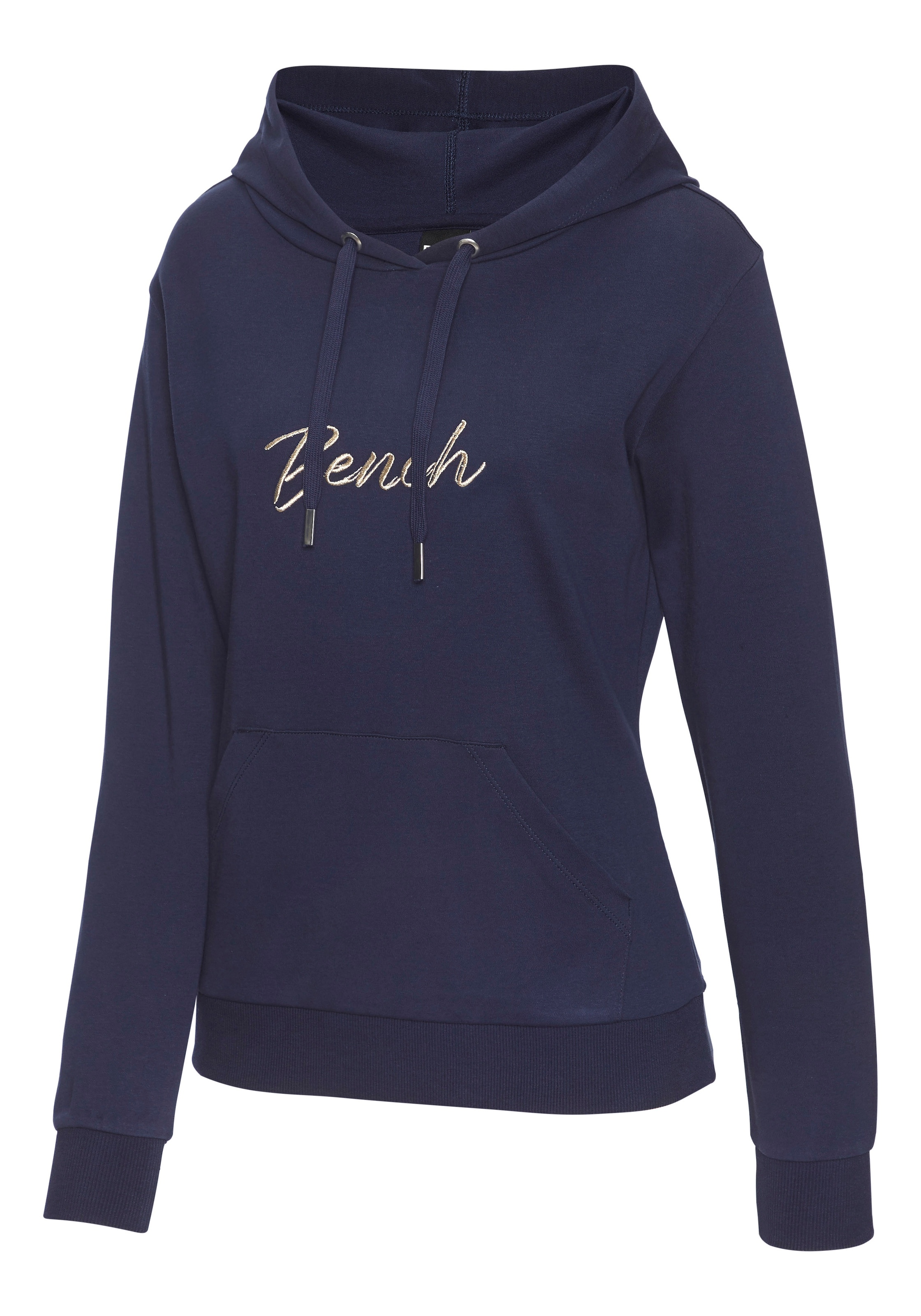 Bench. Loungewear Sweat à capuche , mit glänzender Logostickerei, Loungeanzug, Hoodie
