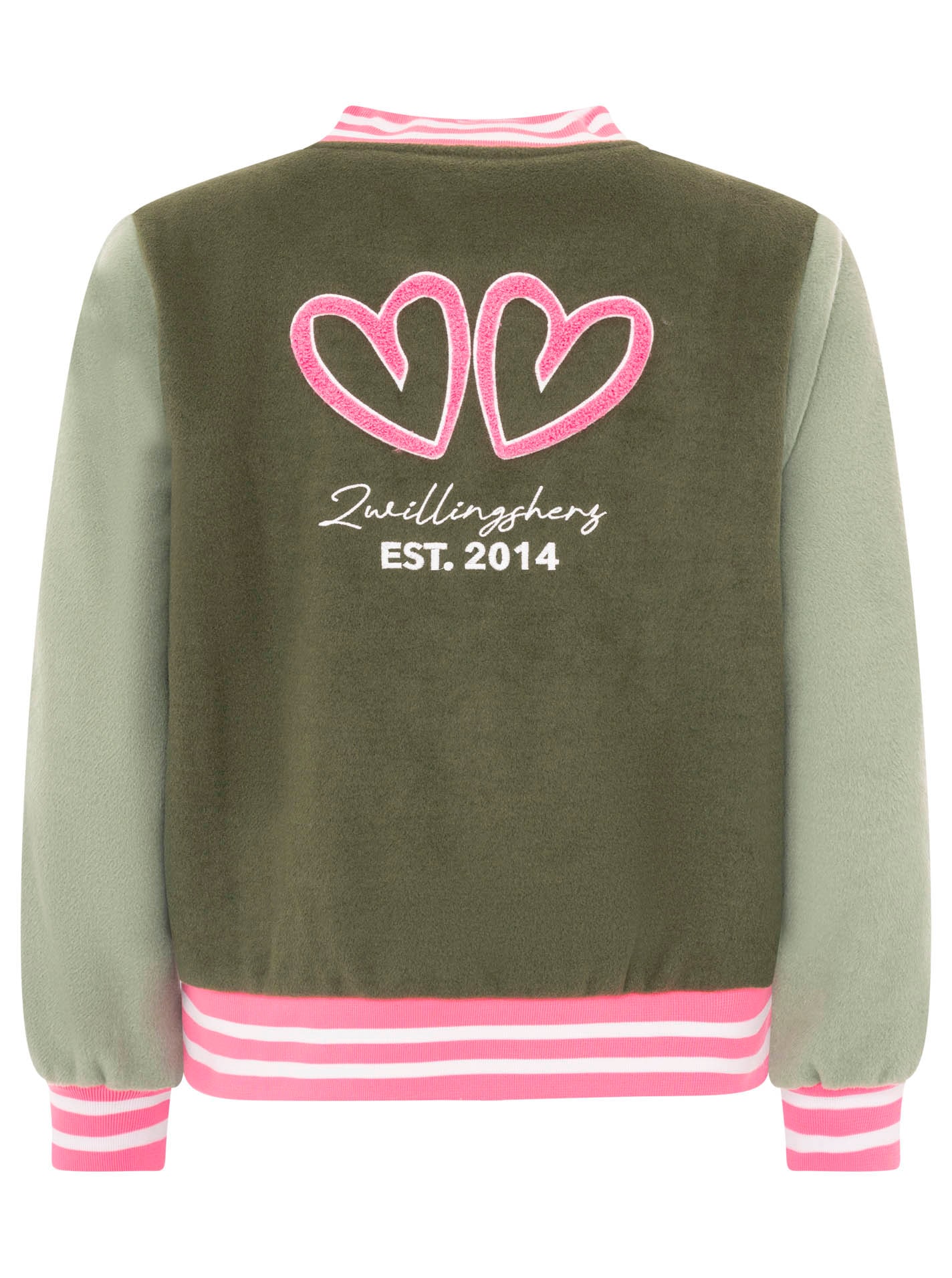 Zwillingsherz Veste bomber »„College Uni“« manches contrastées, poignets rayés, poches latérales, écusson