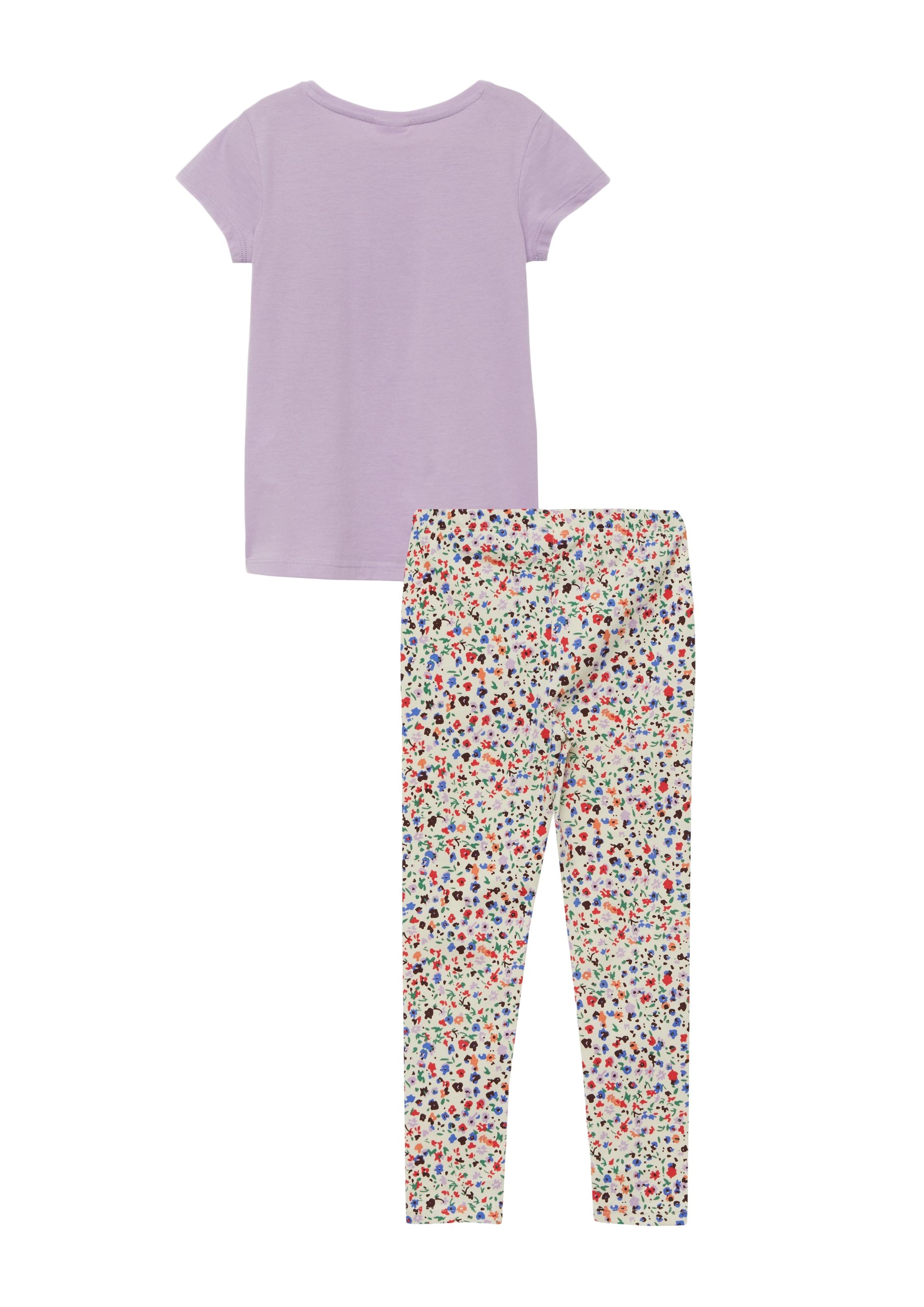 s.Oliver Junior T-shirt & leggings 2 2er Set, gemusterte Leggings und Sommershirt, für Girls