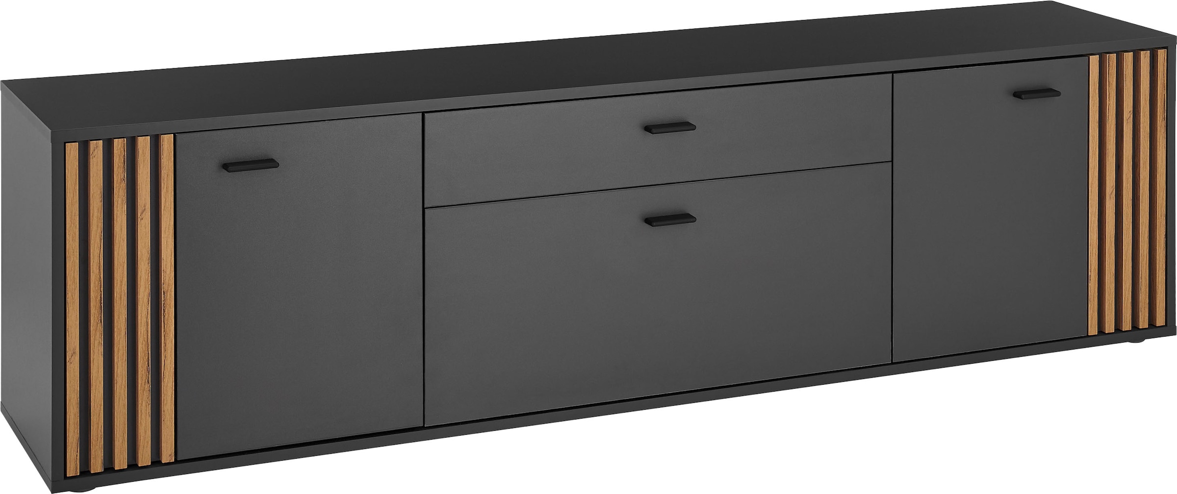 HBZ Lowboard »Dublin TV-Schrank, BxHxT 180x50x38cm« 1 Stk. tlg. Breite 180cm, Softclose, Metallgriffe