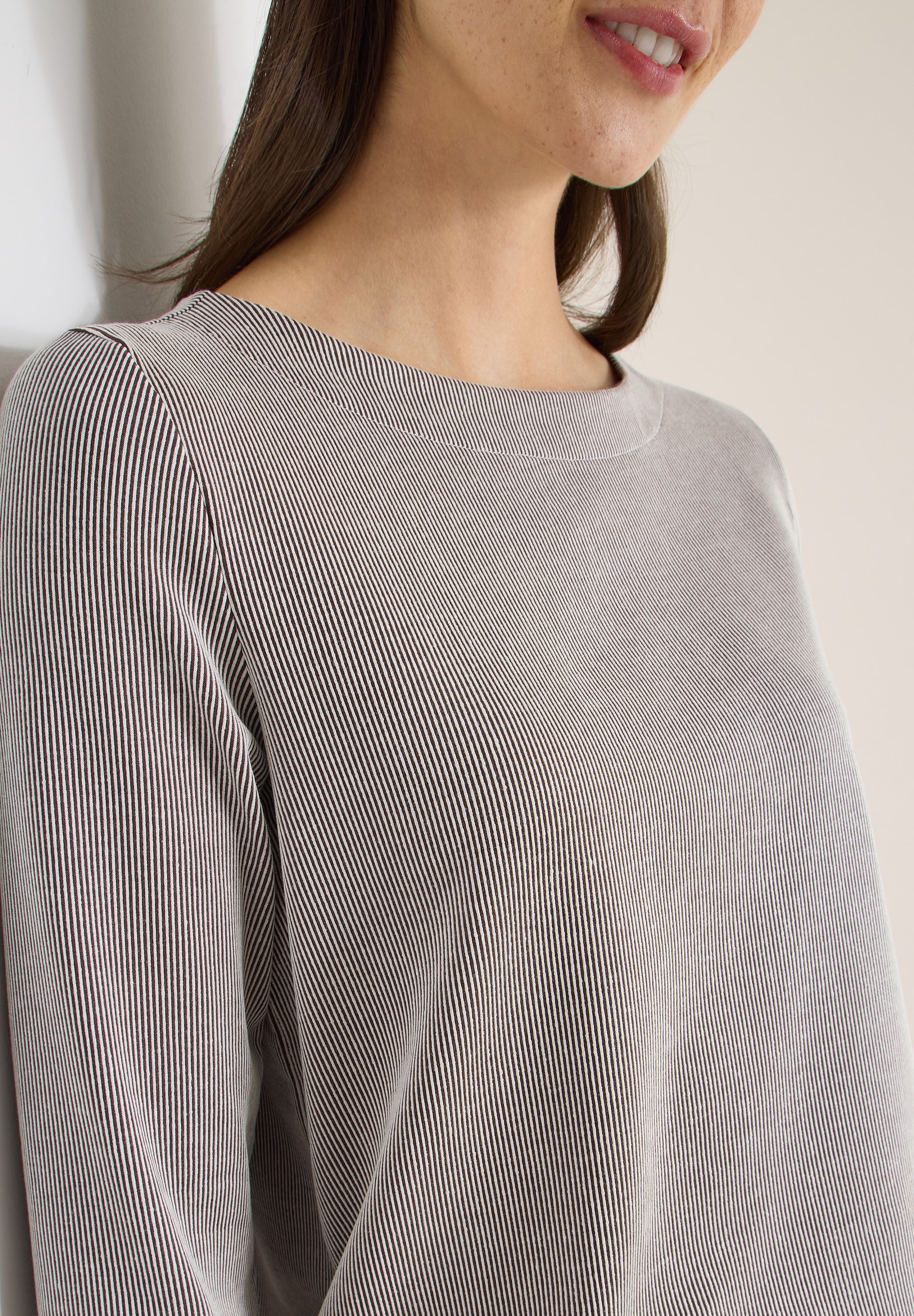 Cecil T-shirt à manches 3/4 mit Streifen Muster