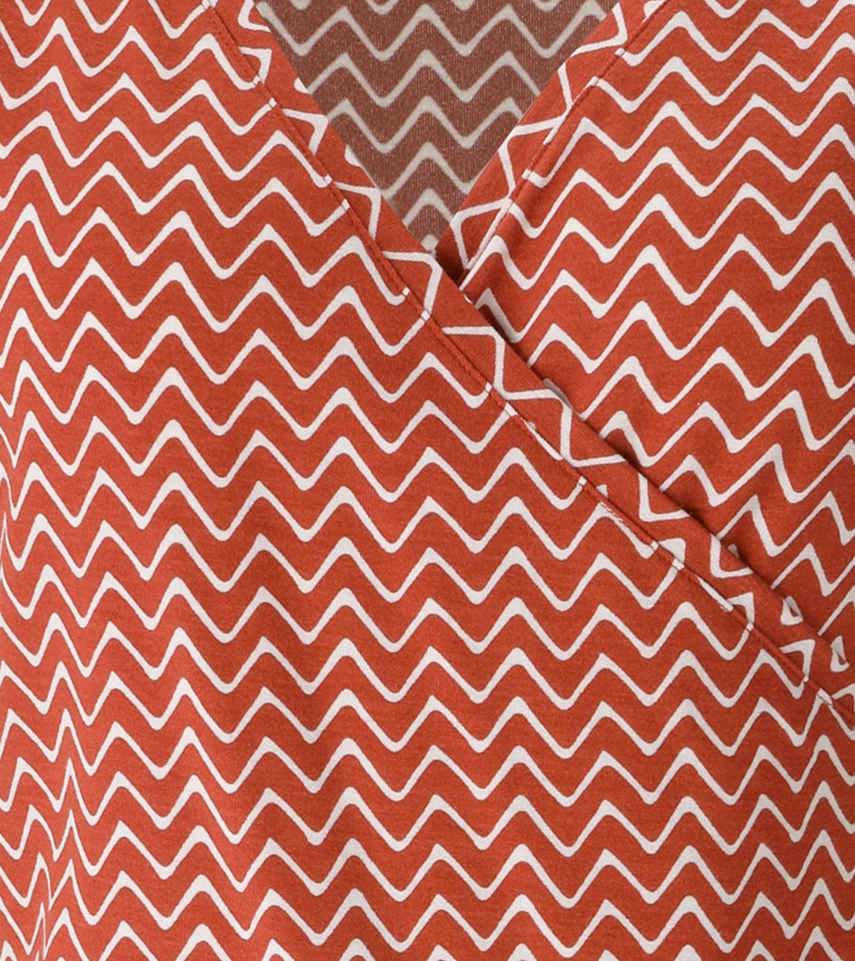 Aniston CASUAL T-Shirt im fantasievollem Zick-Zack-Muster - NEUE KOLLEKTION