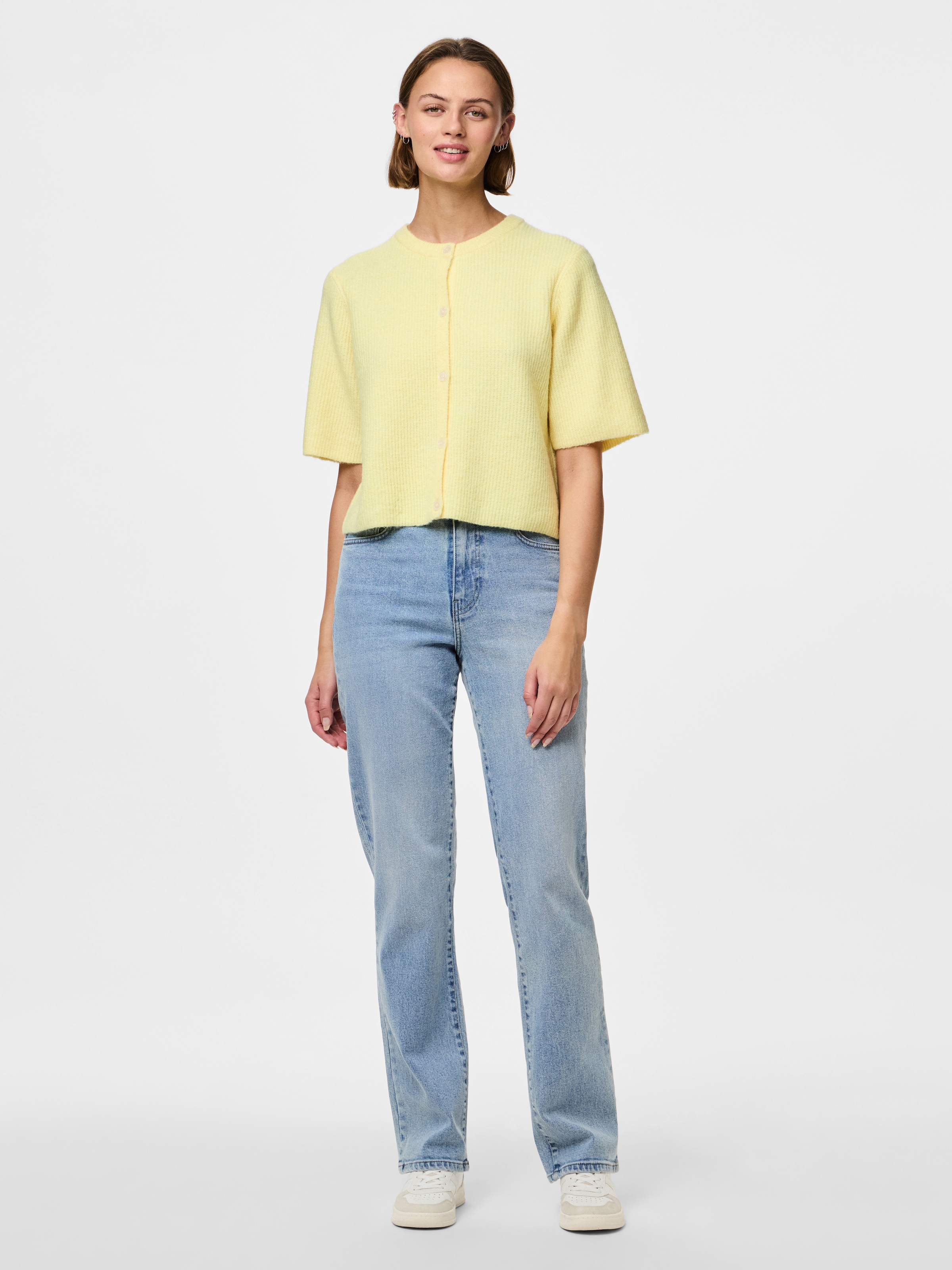 pieces Veste en tricot »PCSILLY SS O-NECK KNIT CARDIGAN NOOS BC«