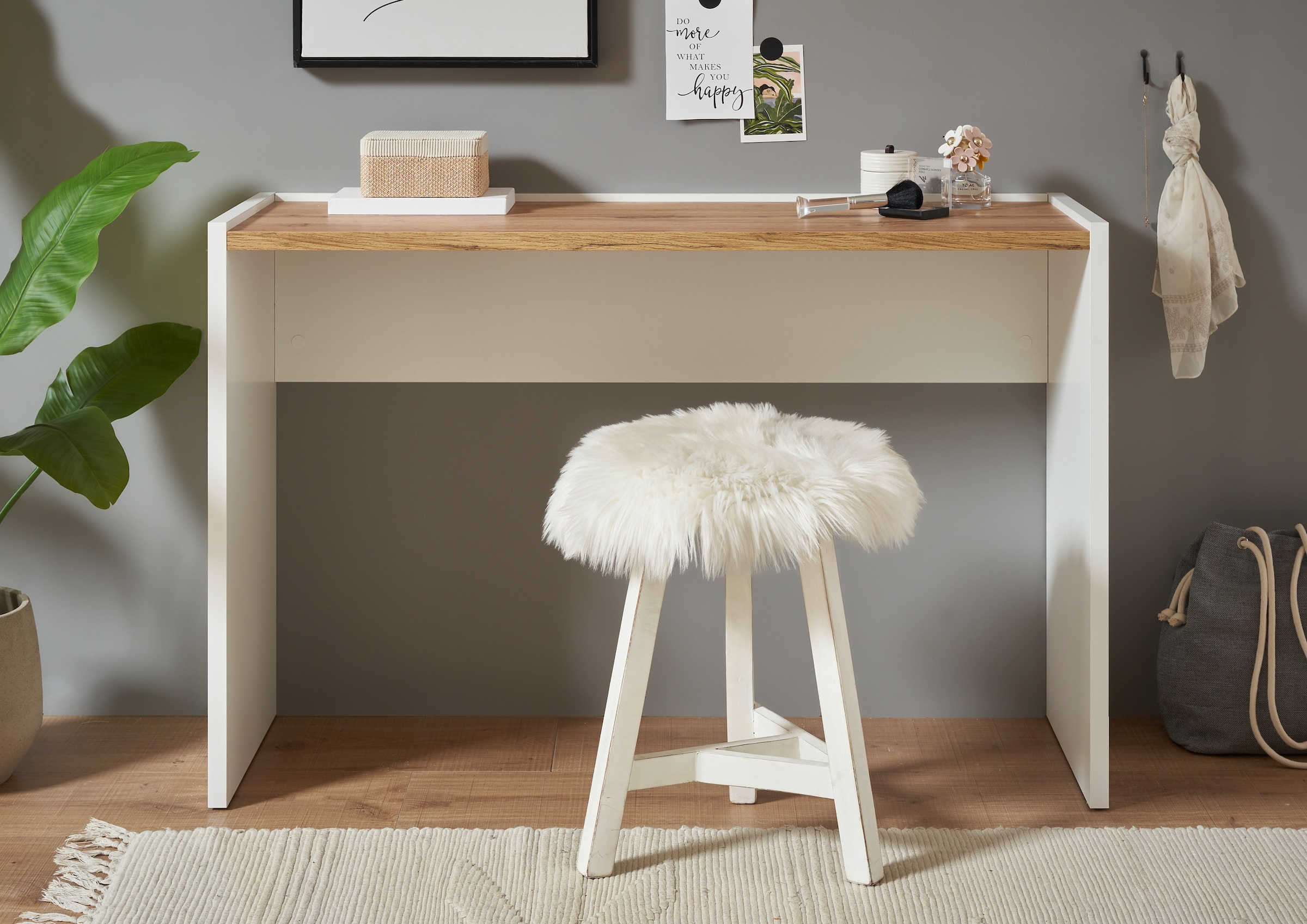 Home affaire Console »CiTY/GiRON, Konsolentisch, Schminktisch, Schreibtisch, Beistelltisch« in zwei Farben erhältlich, abgesenkte Tischplatte