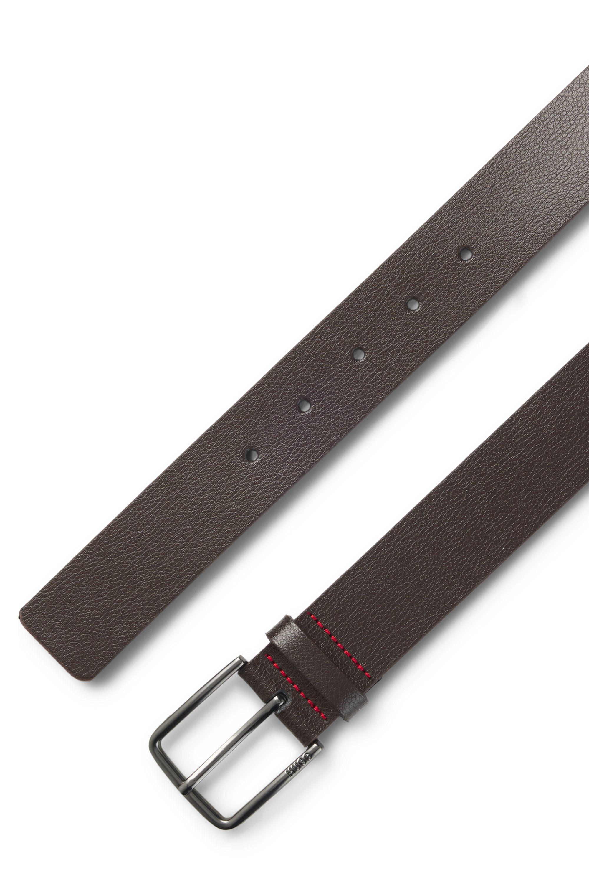 HUGO Ledergürtel »Gerik-Lam Sz35« mit polierter Schliesse