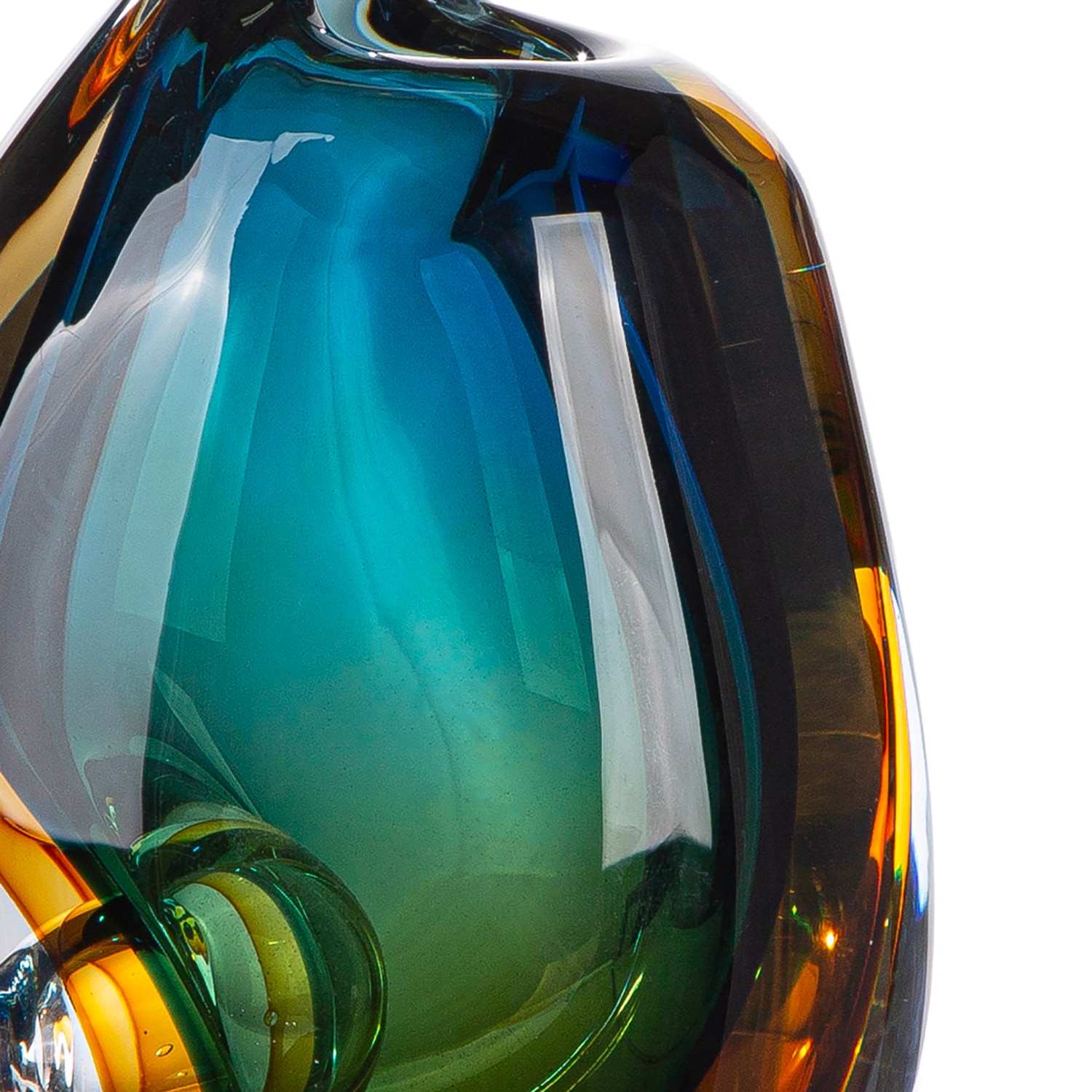 GILDE Vase de table »Vase Dario mehrfarbig H. 23,5 cm« Vase, verre, moderne, intemporel, décoration de table, vase au sol, idée cadeau