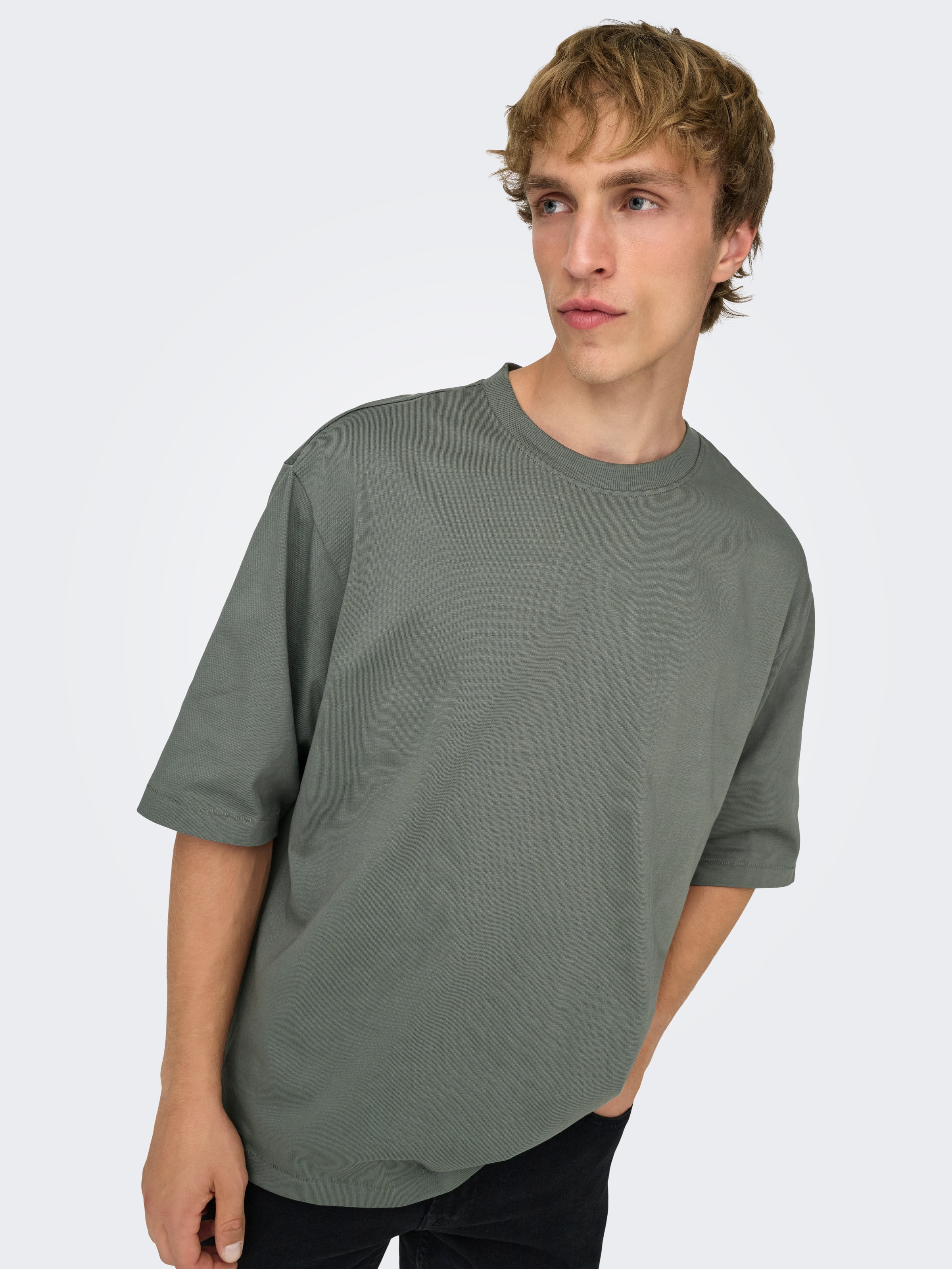 ONLY & SONS Shirt à col rond »ONSMILLENIUM OVZ SS TEE NOOS«