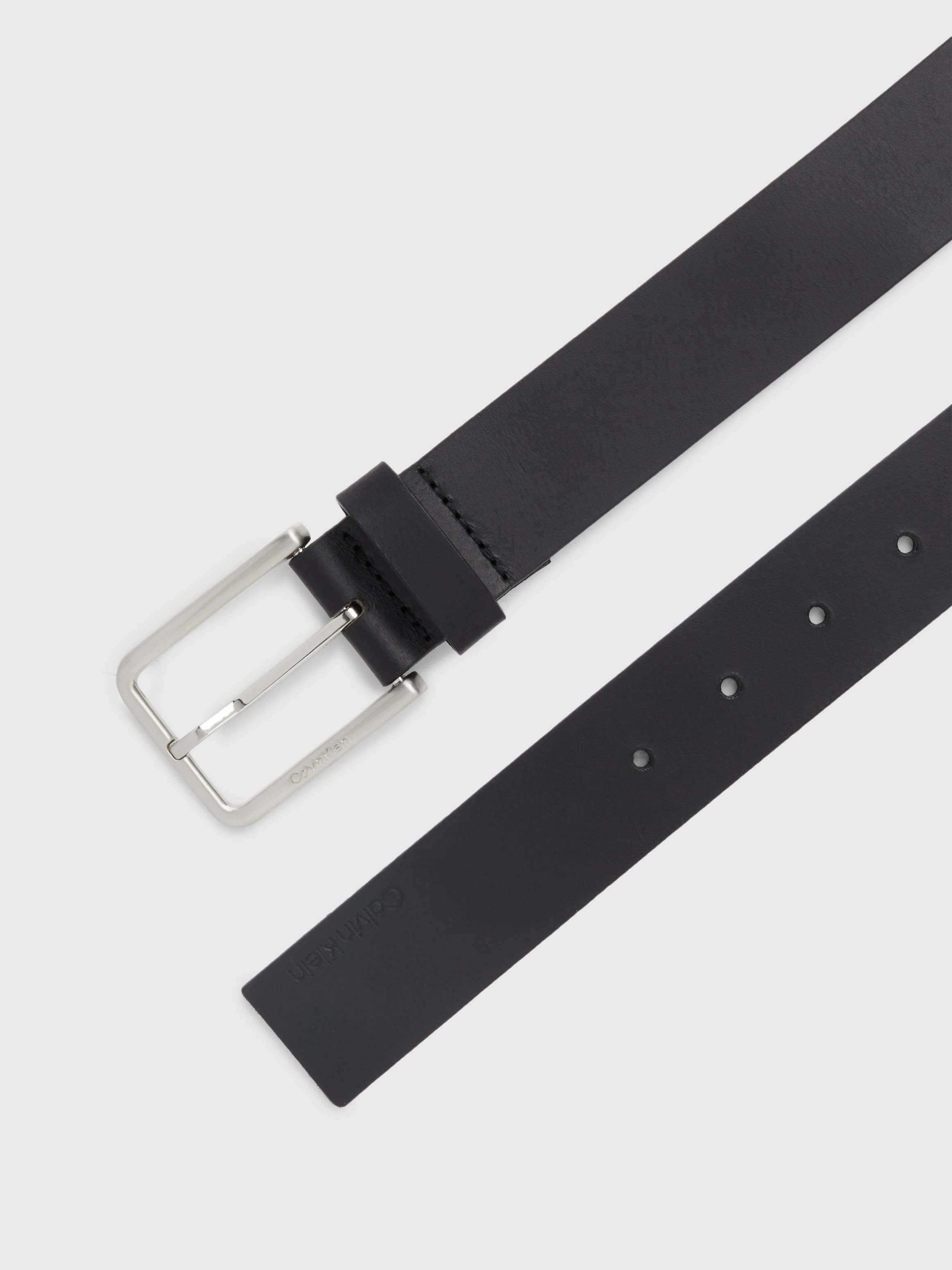 Calvin Klein Ceinture en cuir aus geöltem Narbenleder