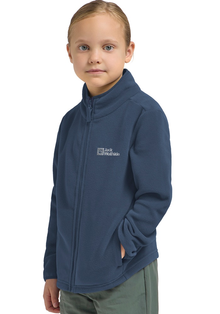 Jack Wolfskin Fleecejacke »TAUNUS JACKET K« Winddicht, wärmend, atmungsaktiv, Übergangsjacke, für Kinder