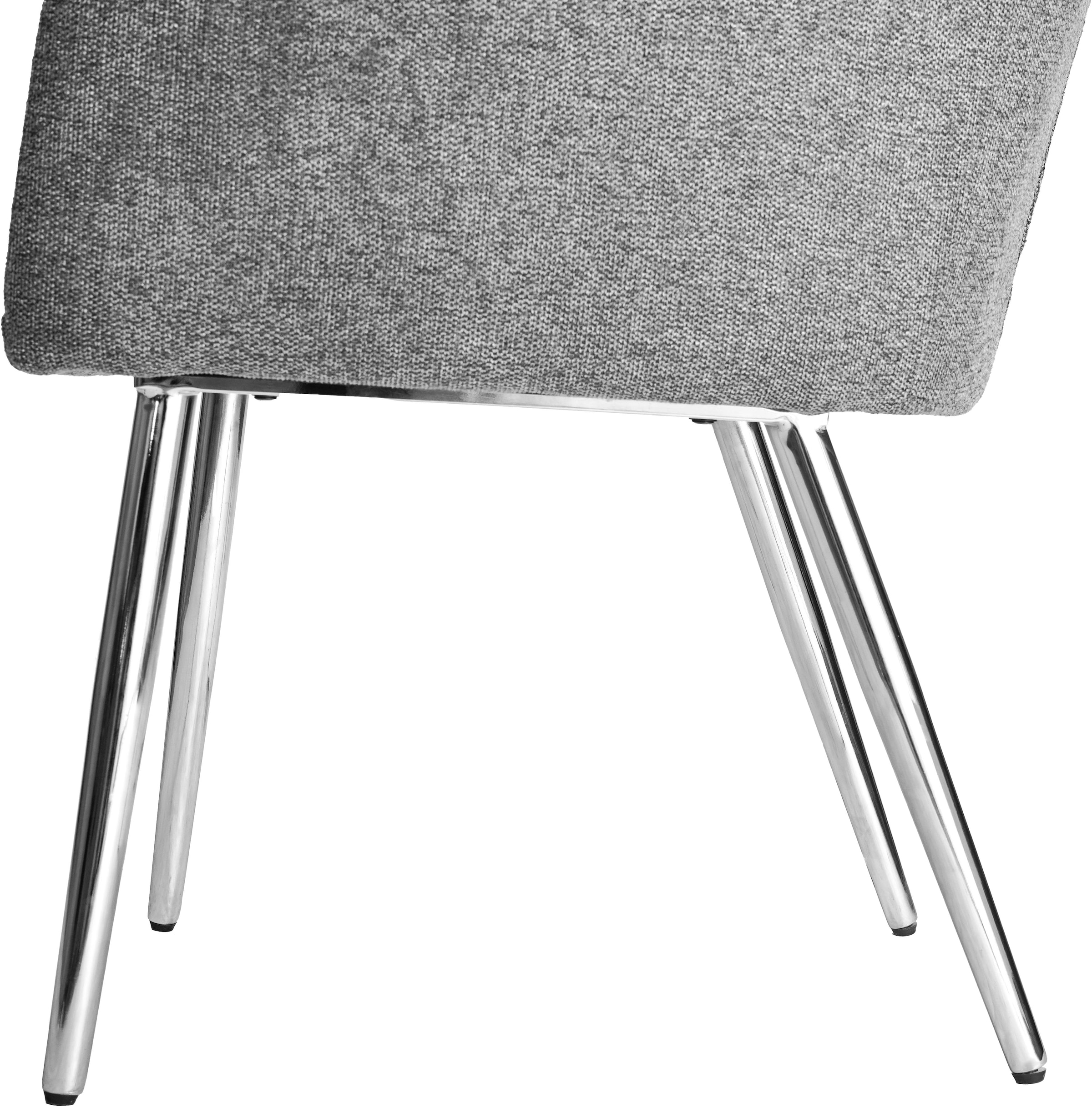 LeGer Home by Lena Gercke Chaise de salle à manger »Fleur« (Set) 2 cuisStrukturstoff, ergonomisches Design, gesteppte Rückenlehne