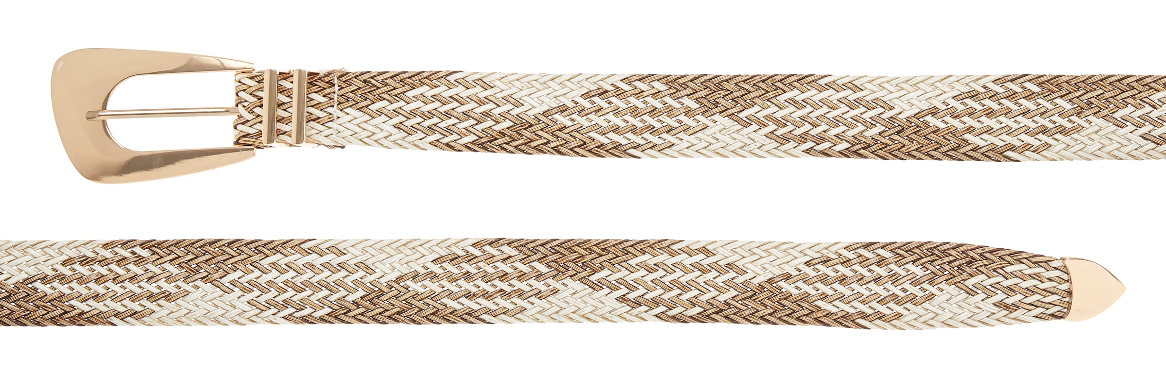 LASCANA Ceinture de taille »Stretchgürtel, Schmuckgürtel, Gürtel für Kleid & Overall, Bauchgürtel« ceinture élastique pour robe & combinaison, ceinture de taille, aspect paille